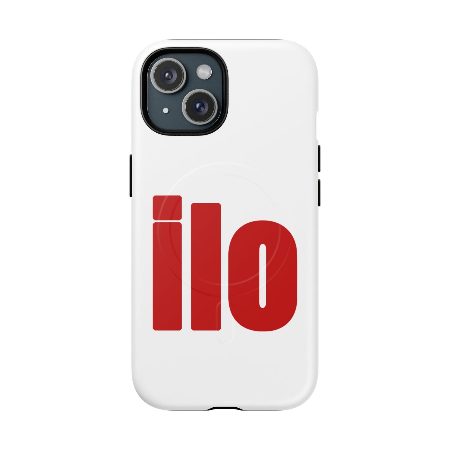 ILO Bold Red Block Tough Magnetic Case