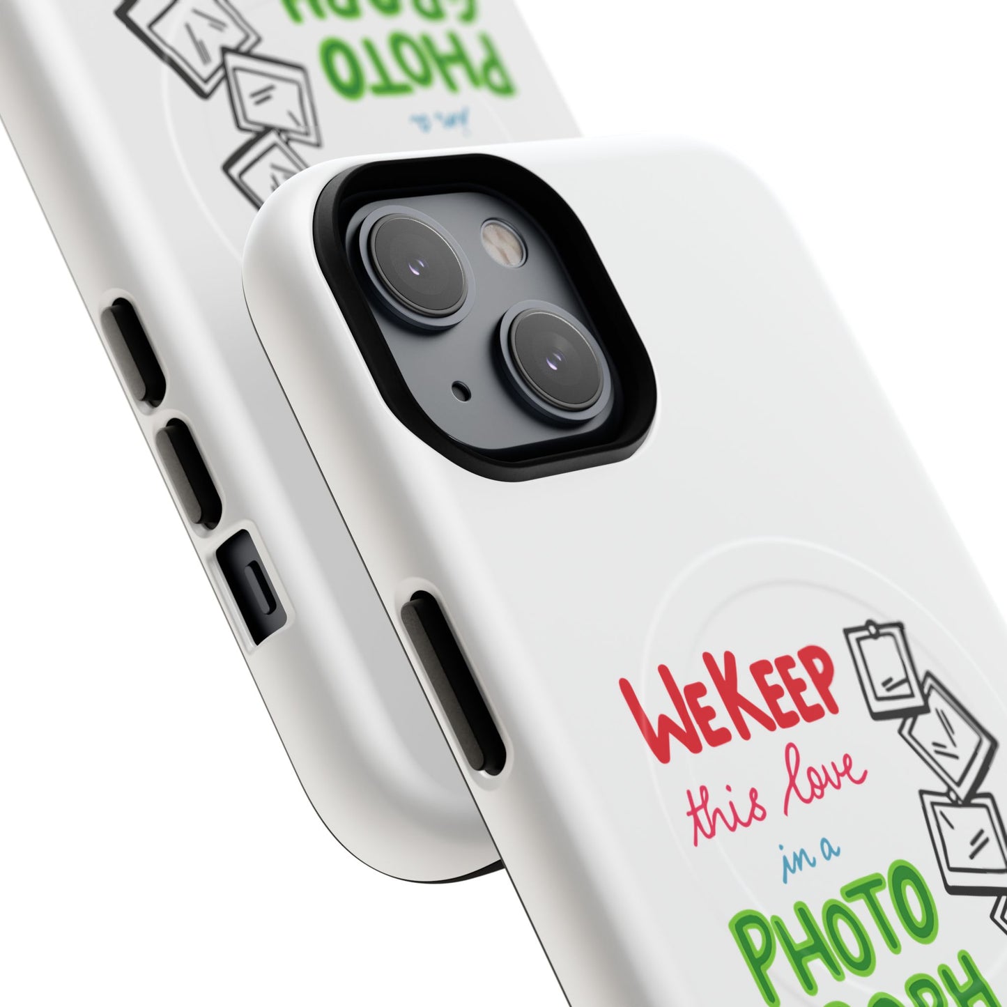 White Paw Print Tough Magnetic case