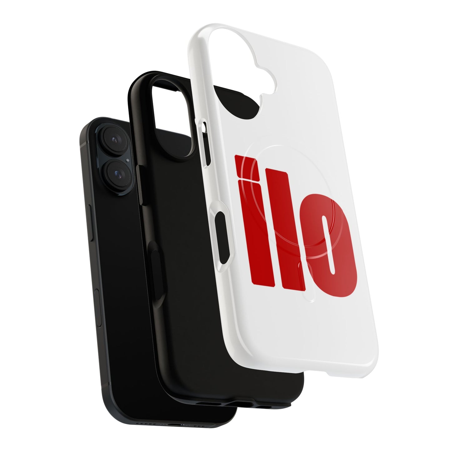 ILO Bold Red Block Tough Magnetic Case