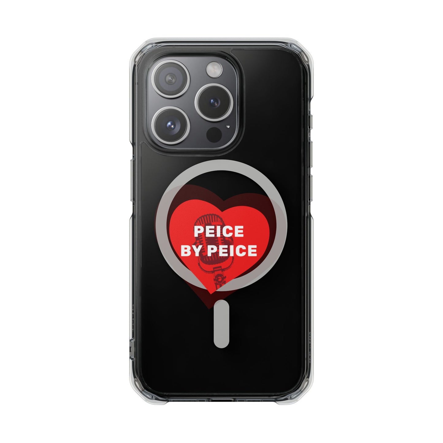 Piece by Piece Mic Drop Magnetic clear Impact Case