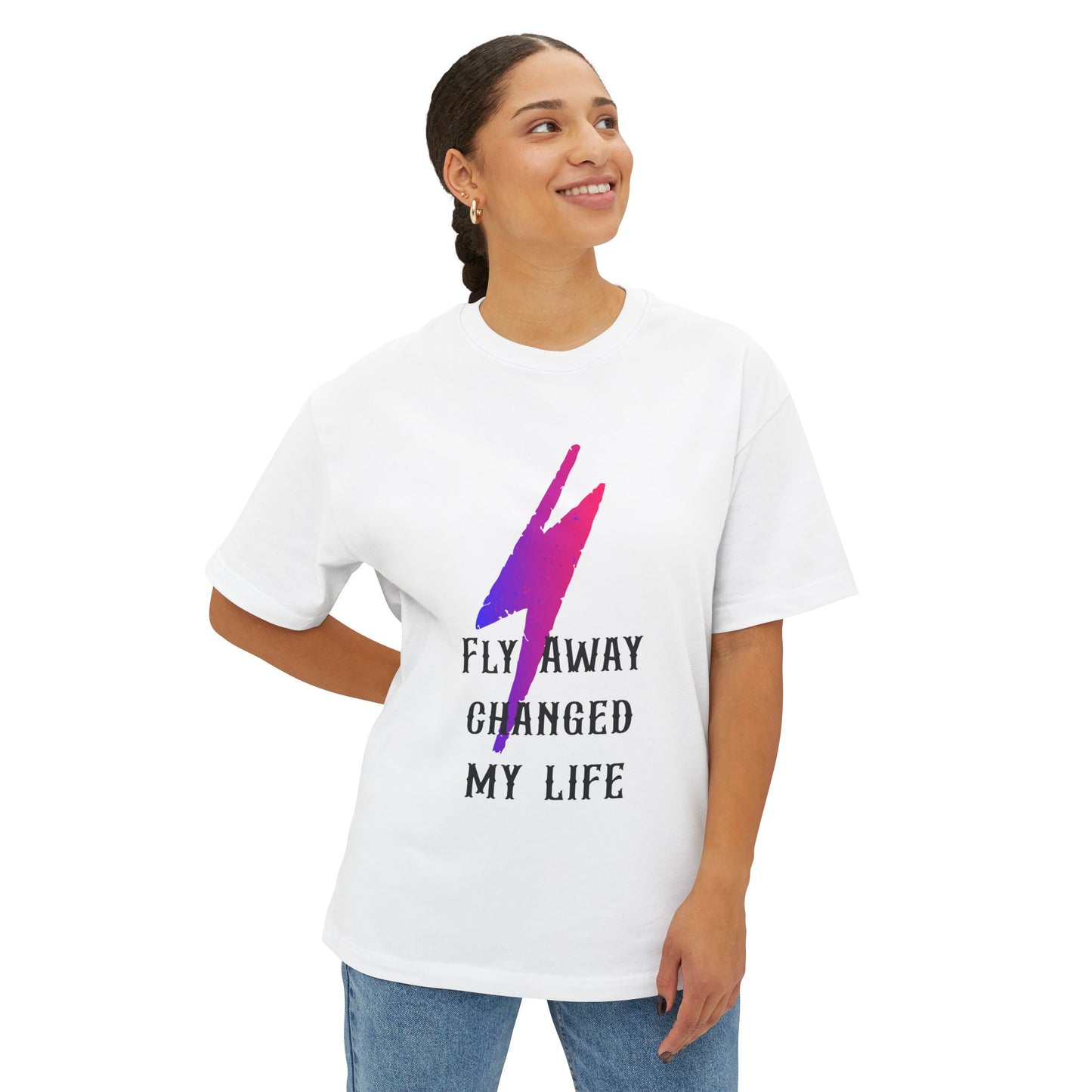 Power Surge Bolt Unisex Oversized Boxy tee
