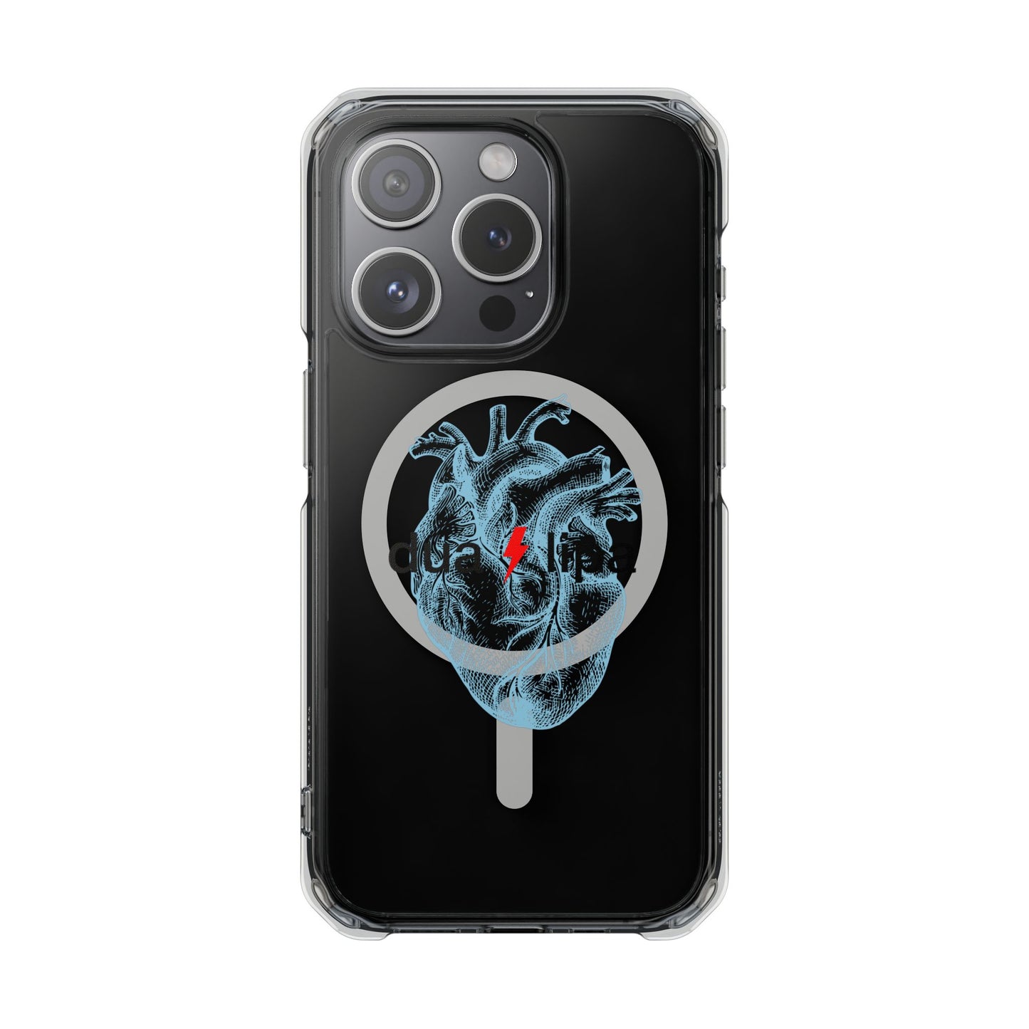 Electro Heart Illustration Magnetic Clear Impact case