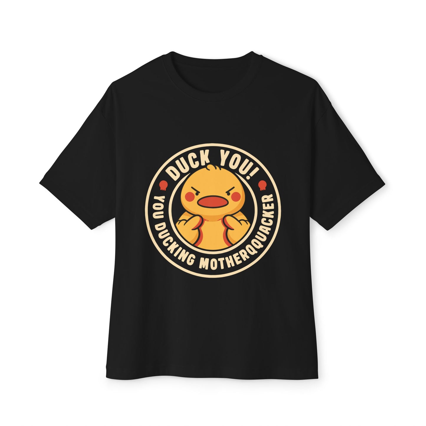 Oversized boxy Tee – Snazzy Duck Edition