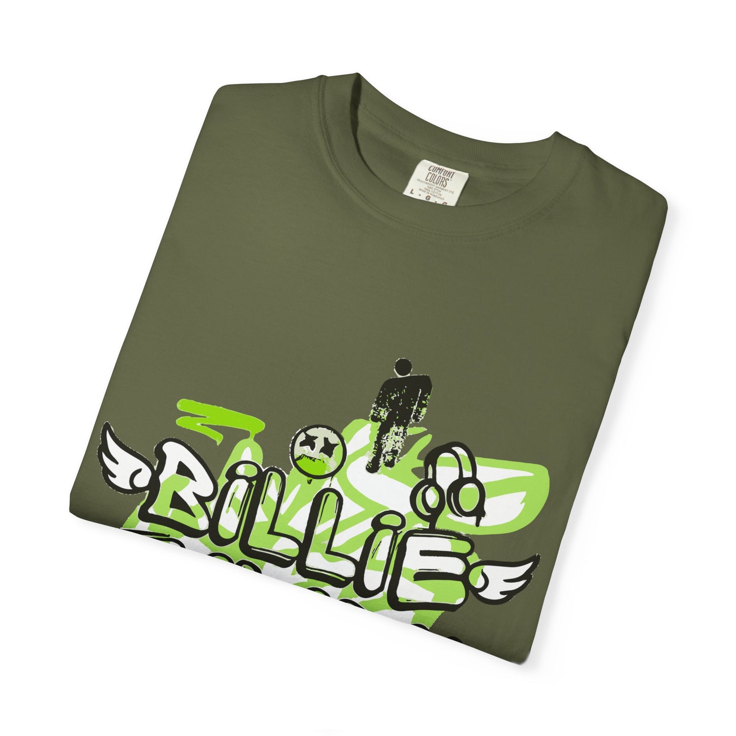 Grunge Angel Graffiti Unisex Dyed T-shirt