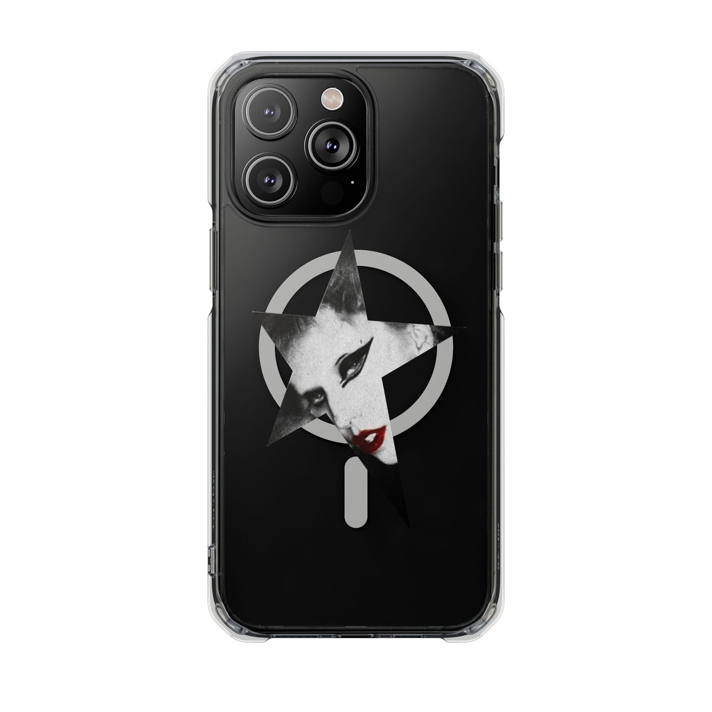 Born This Way Star Face Magnetic clear case