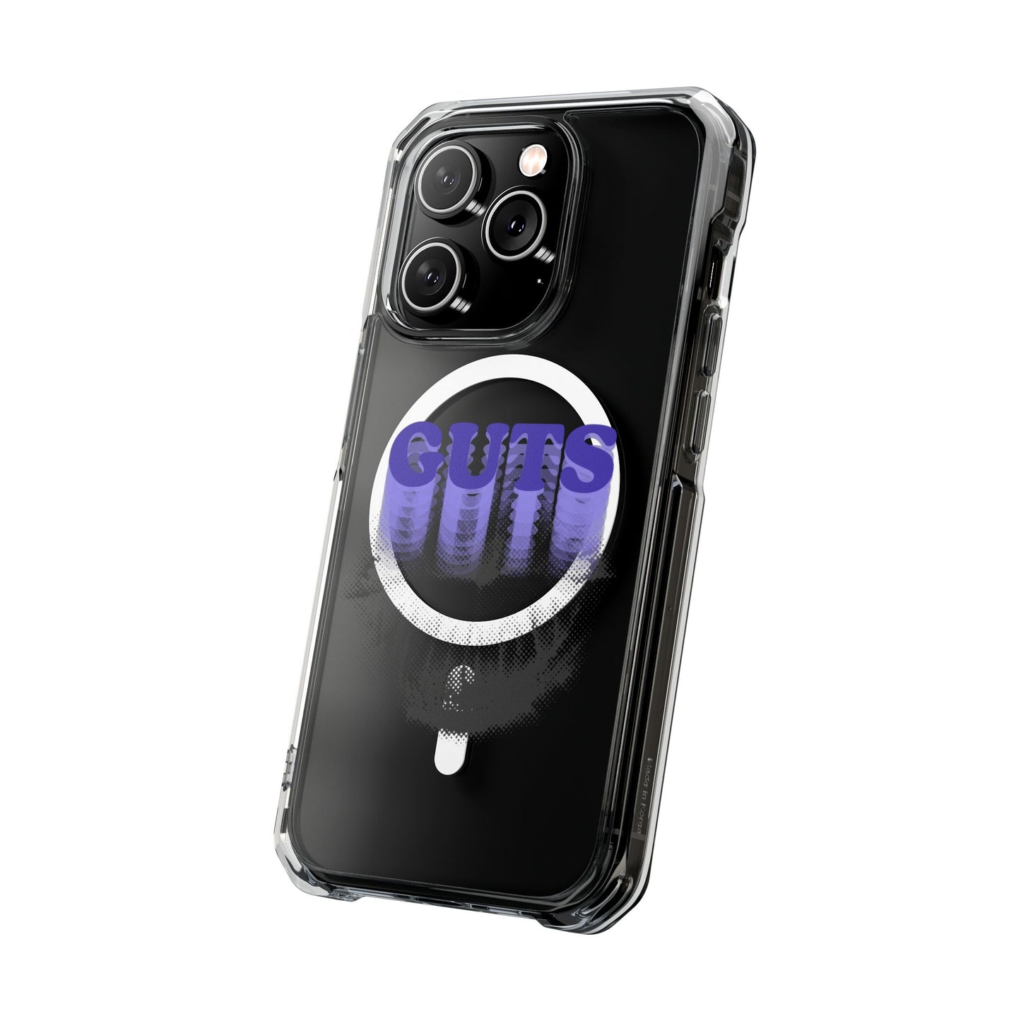 Guts Drip Effect Halftone Magnetic Clear Impact Case