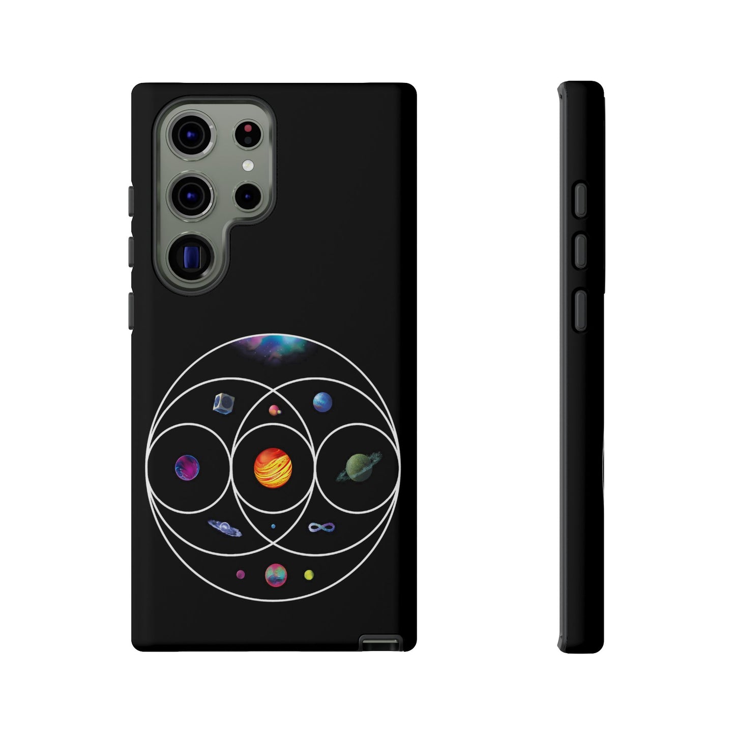 Premium Tough Case for Samsung S21 to S25 Ultra Showcasing Coldplay’s Illustration Concept