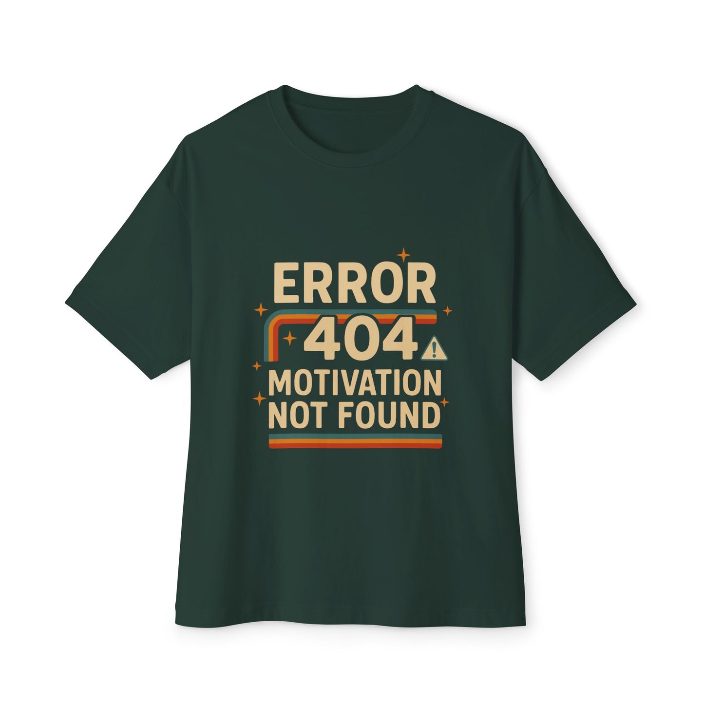 Unisex Oversized Tee – Snazzy Error 404 Edition