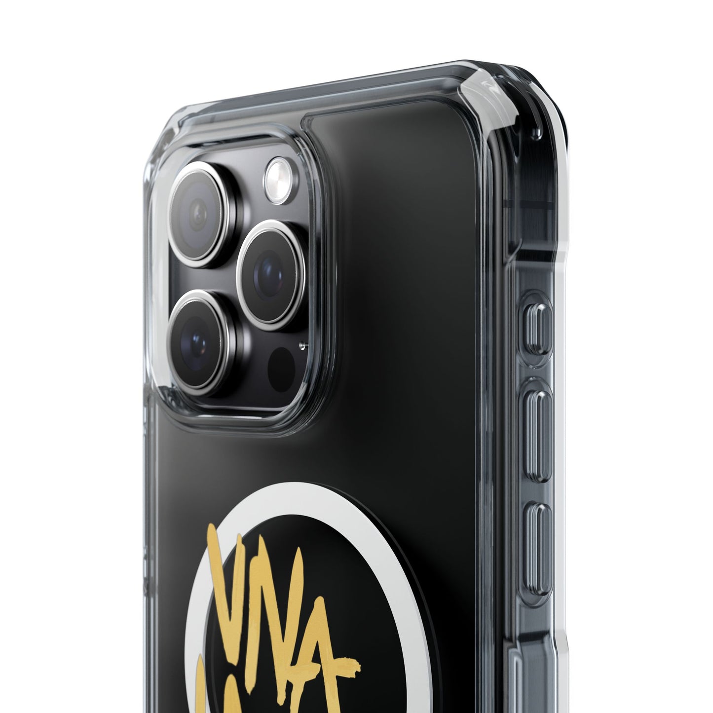 Golden Brush Script Magnetic Clear Impact case