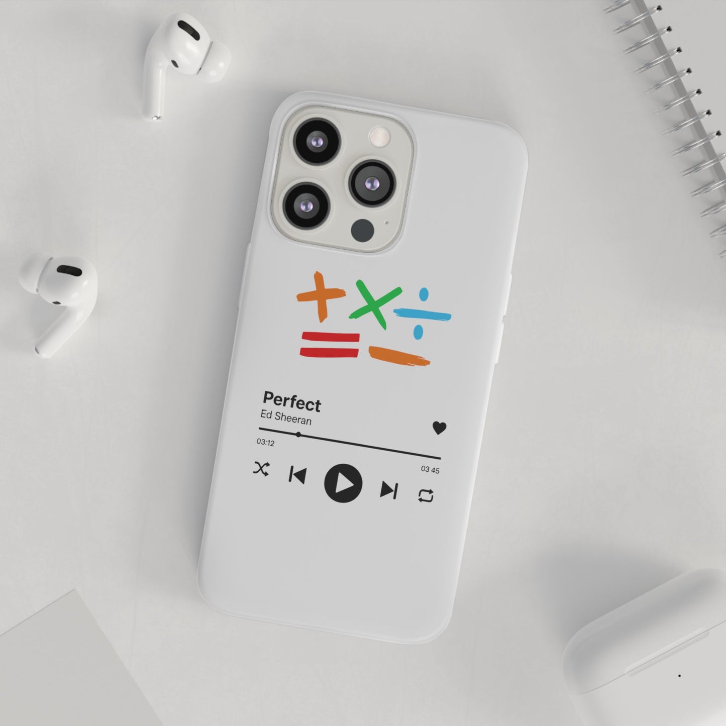 Flexi Case – Ed Sheeran Music Design (iPhone X–16 Pro Max)