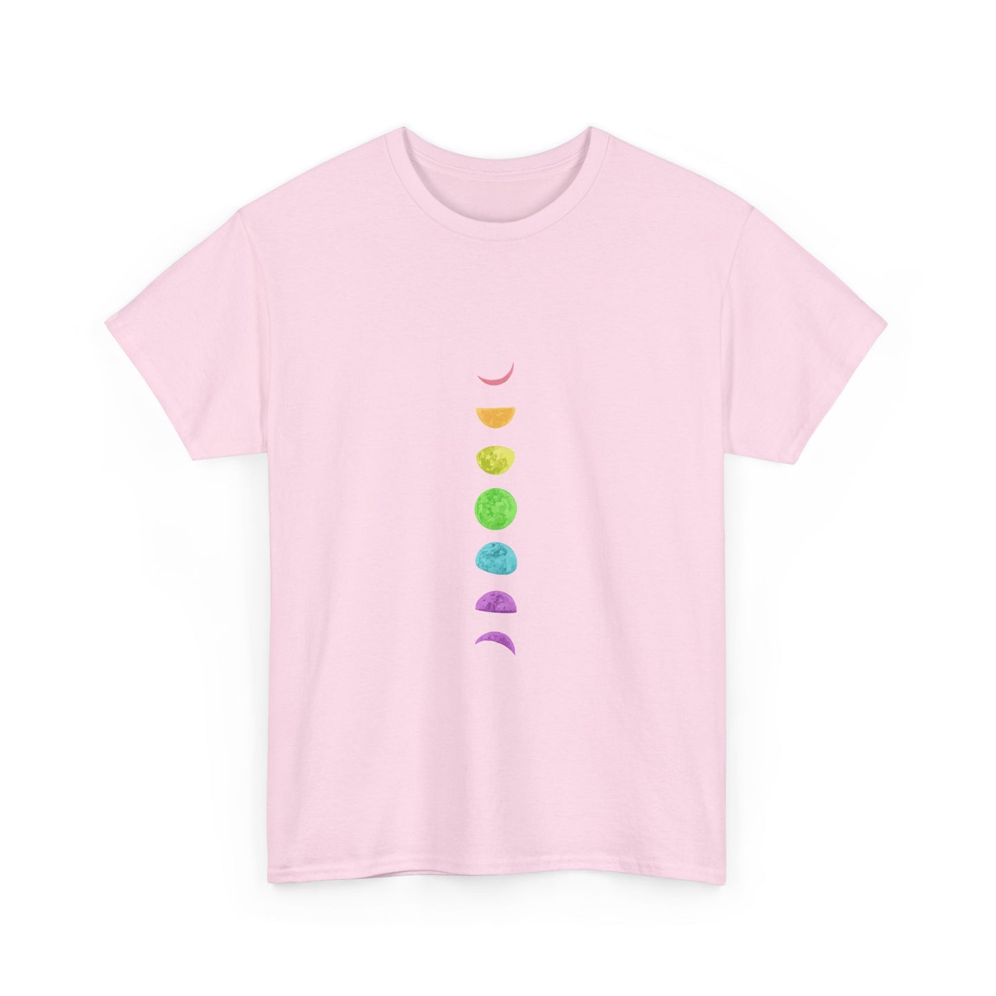Rainbow Lunar Phases Unisex Cotton Tee