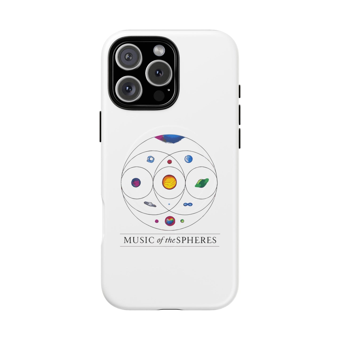 Colorful Planetary Orbit Diagram Tough Magnetic Case