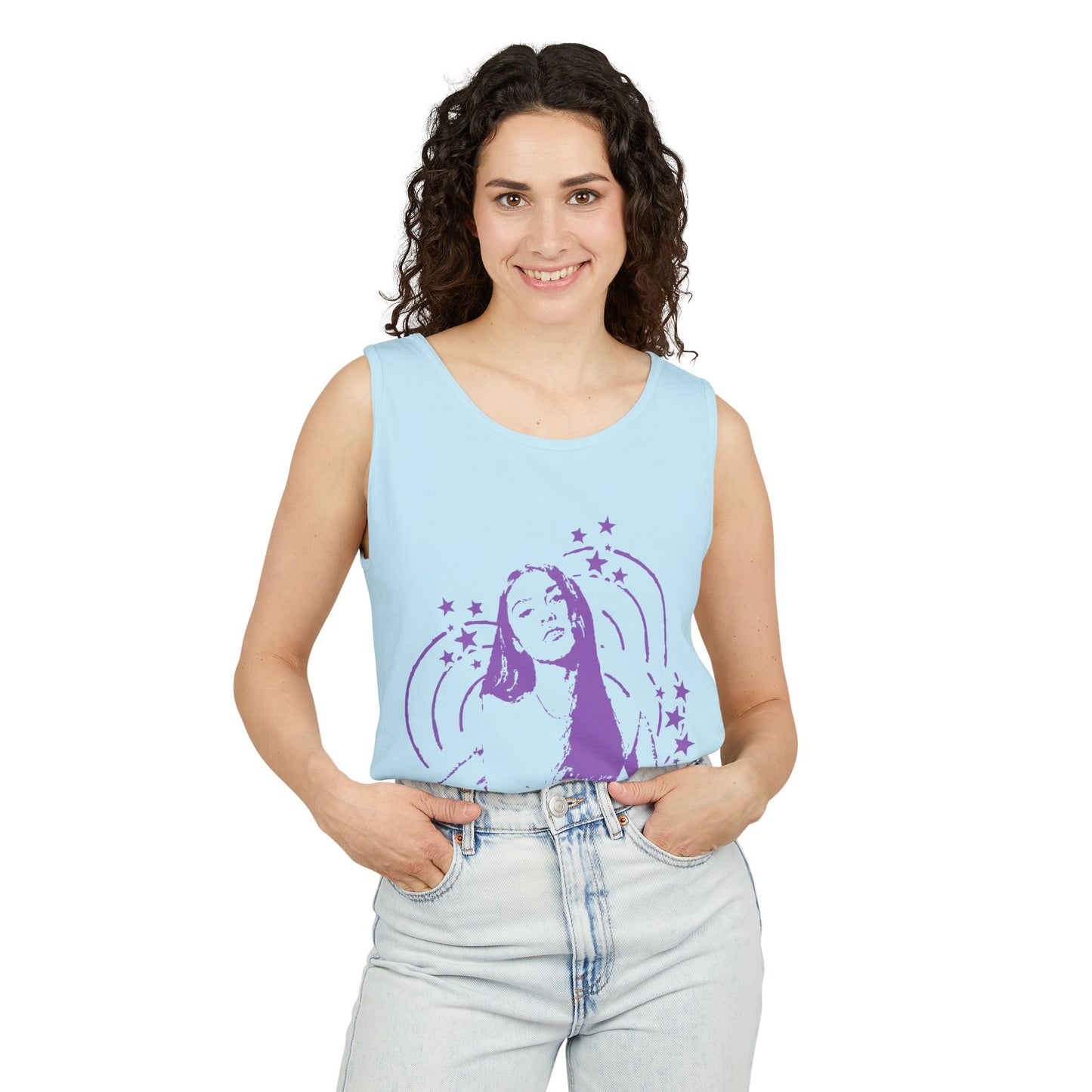 Olivia Rodrigo Star Portrait-Dyed Tank Top