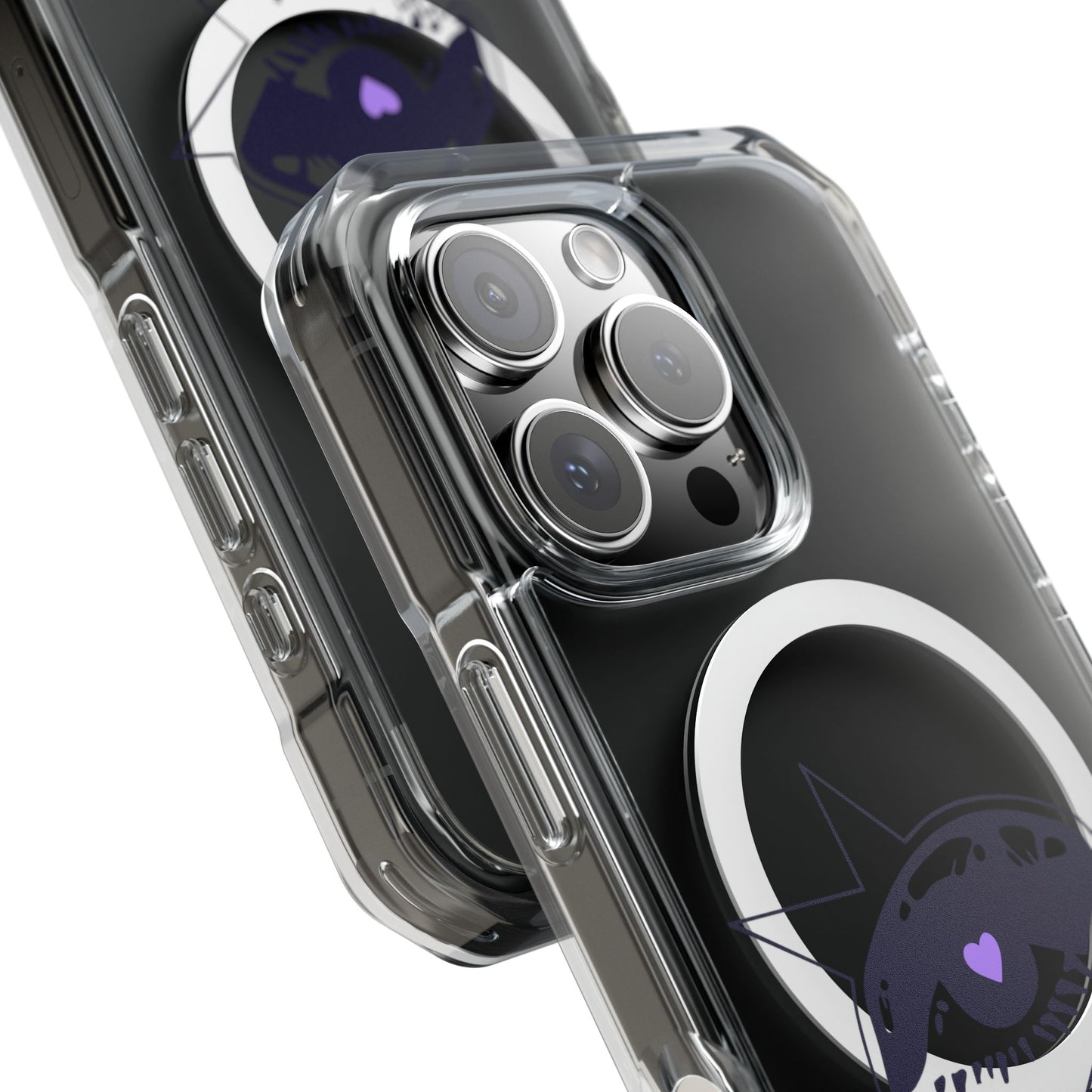Purple Starry Eye Magnetic Clear Impact Case