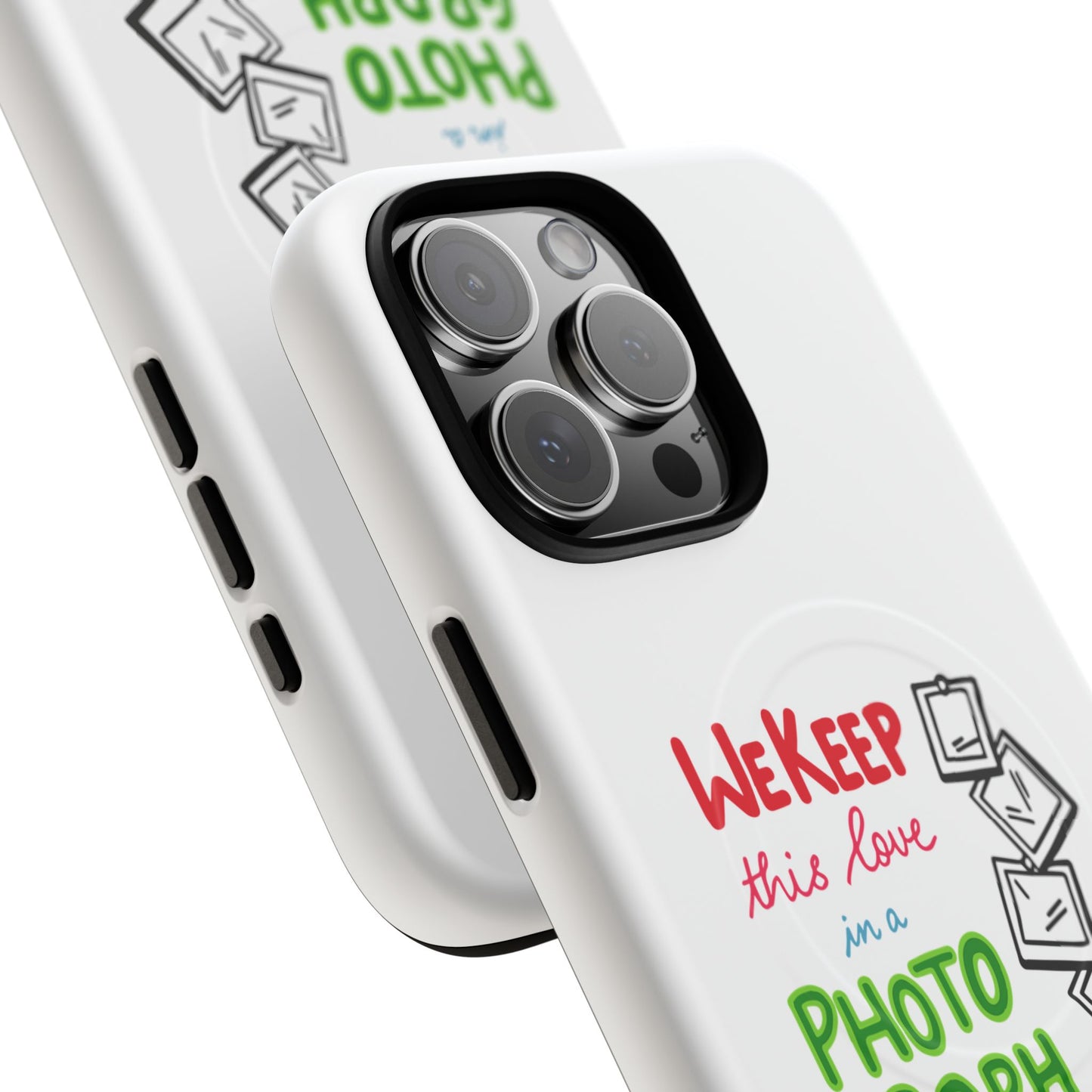 White Paw Print Tough Magnetic case
