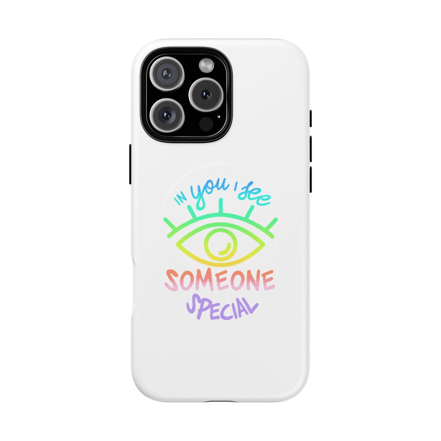 Vibrant Eye and Text Tough Magnetic Case