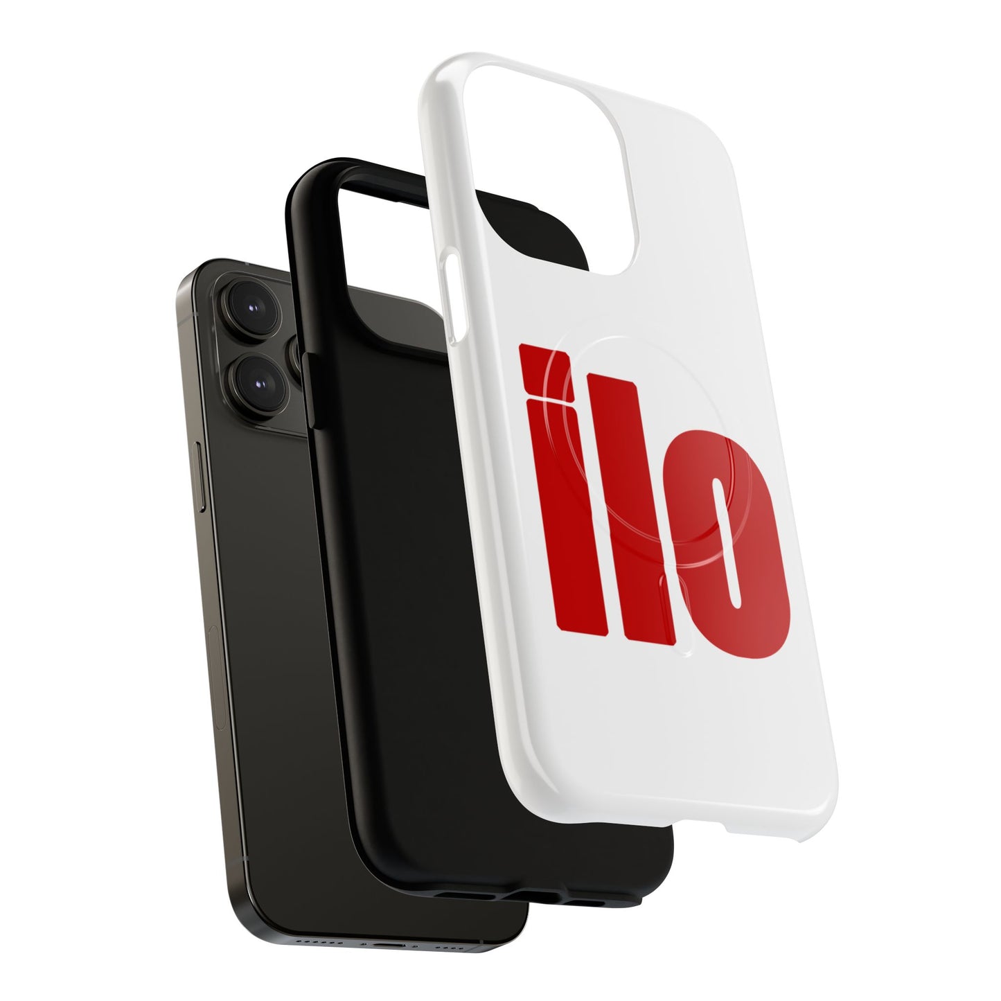 ILO Bold Red Block Tough Magnetic Case
