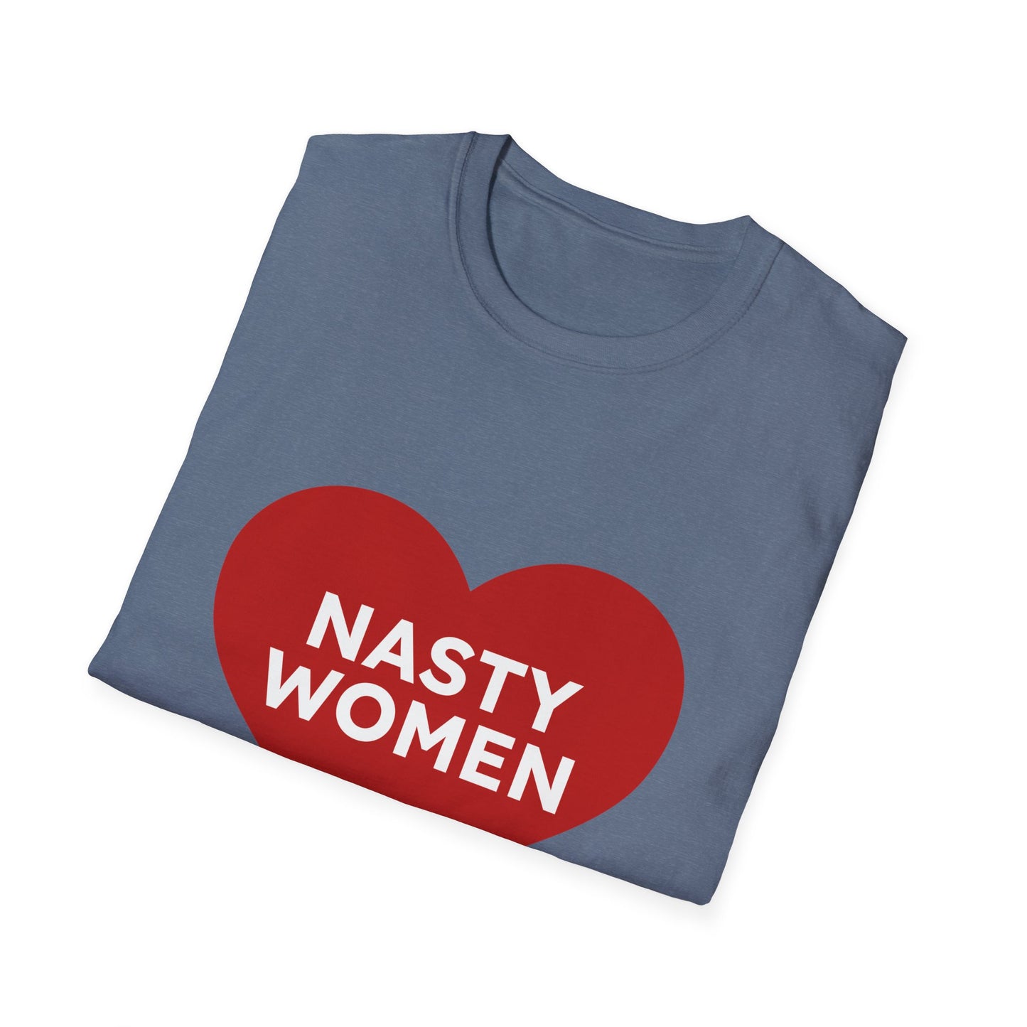 Nasty Women Heart - Unisex Softstyle T-shirt