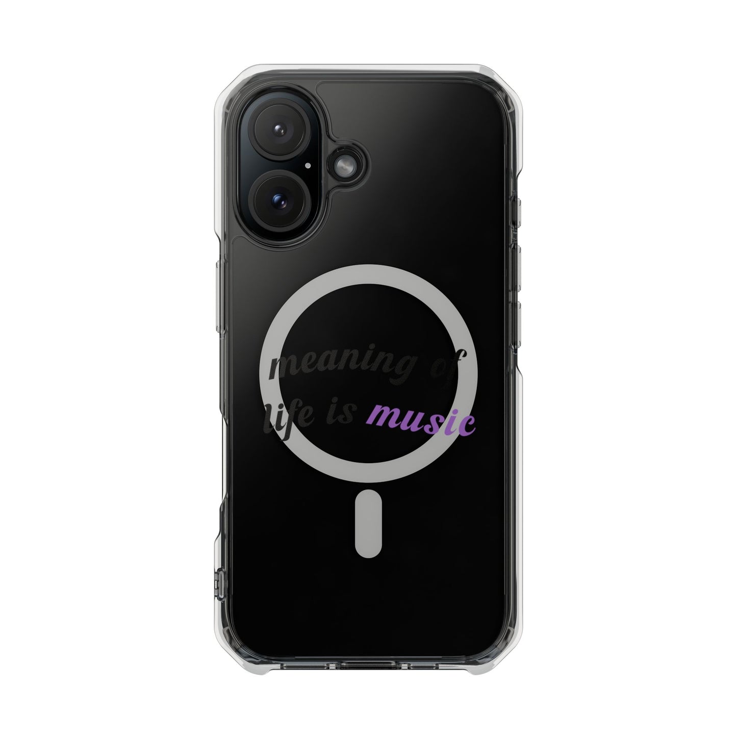 Feel the Music Vibe Magnetic clear Impact Case