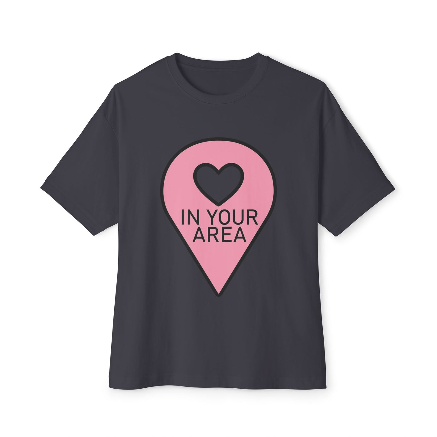 In Your Area Pin Marker – Oversized Boxy Tee