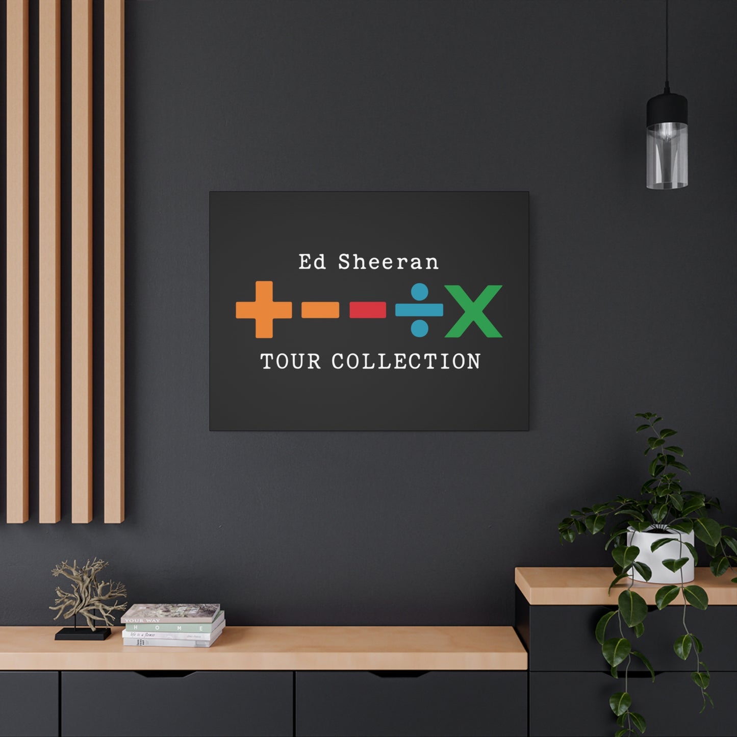 Matte Stretched Canvas, 1.25" Depth – Ed Sheeran Black Edition