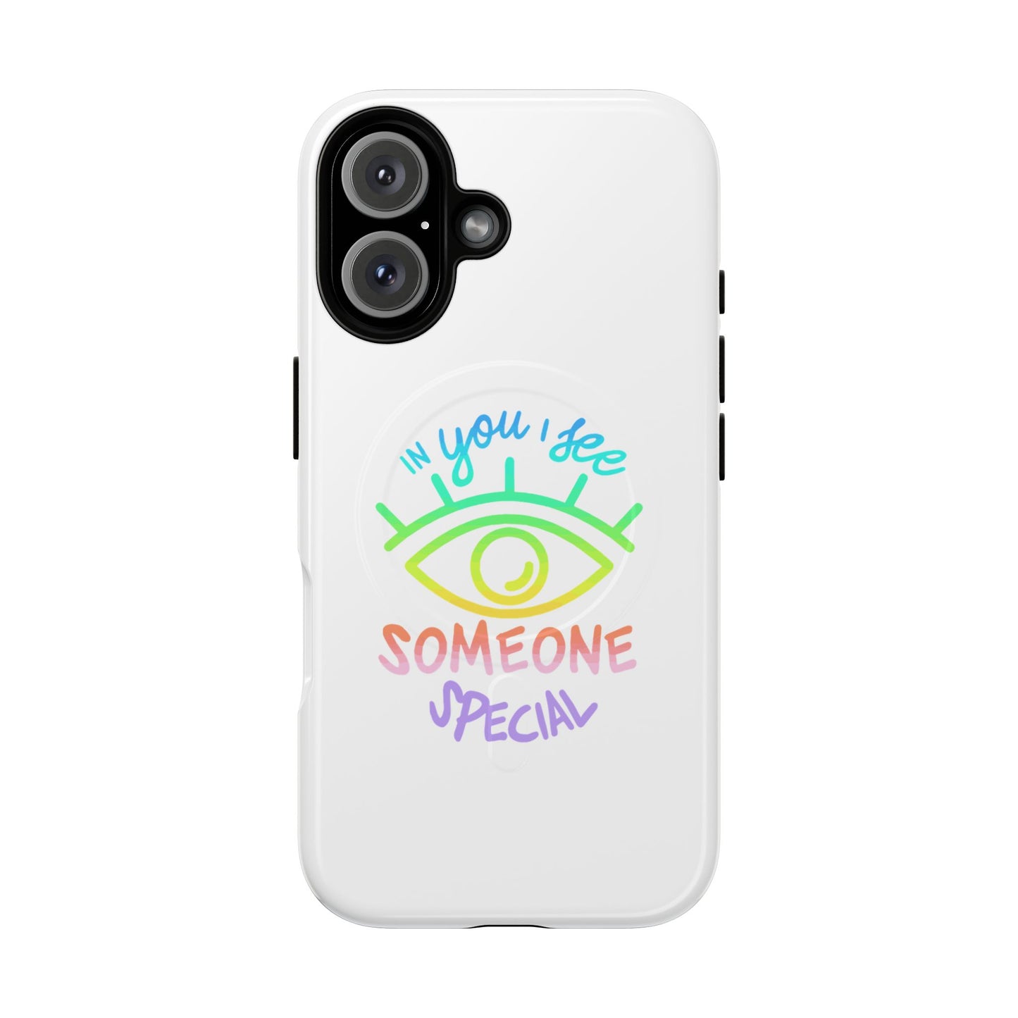 Vibrant Eye and Text Tough Magnetic Case