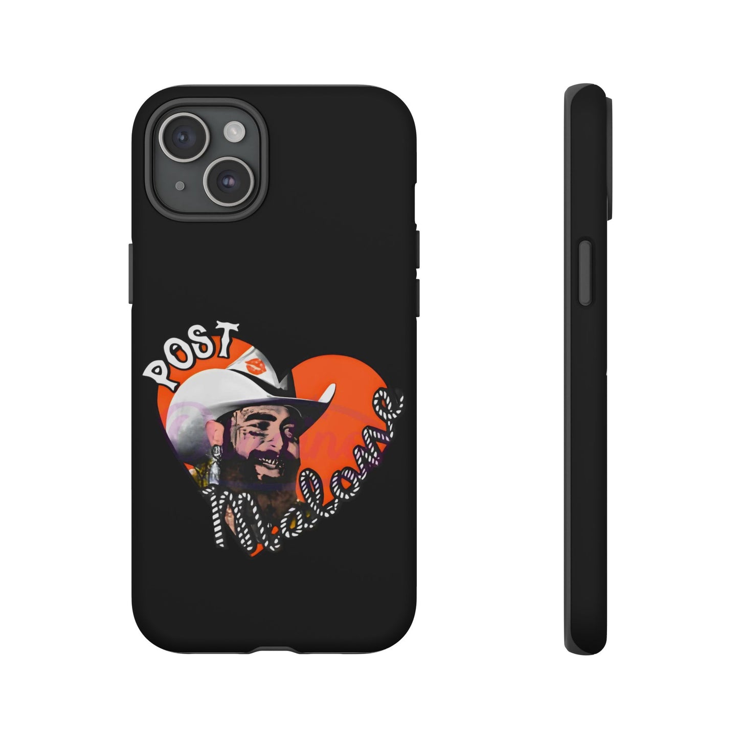 Tough iPhone Case (12–16 Pro Max) – Post Malone Heart Design