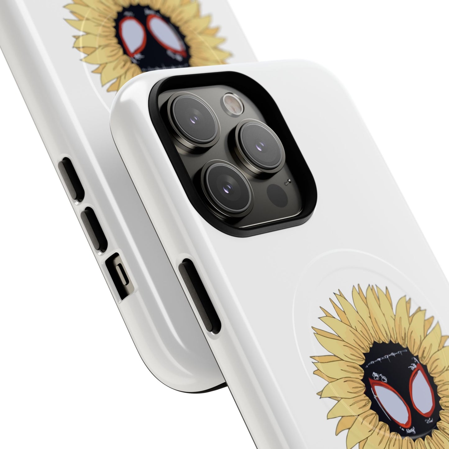 Sunflower Mask Illustration Tough Magnetic Case