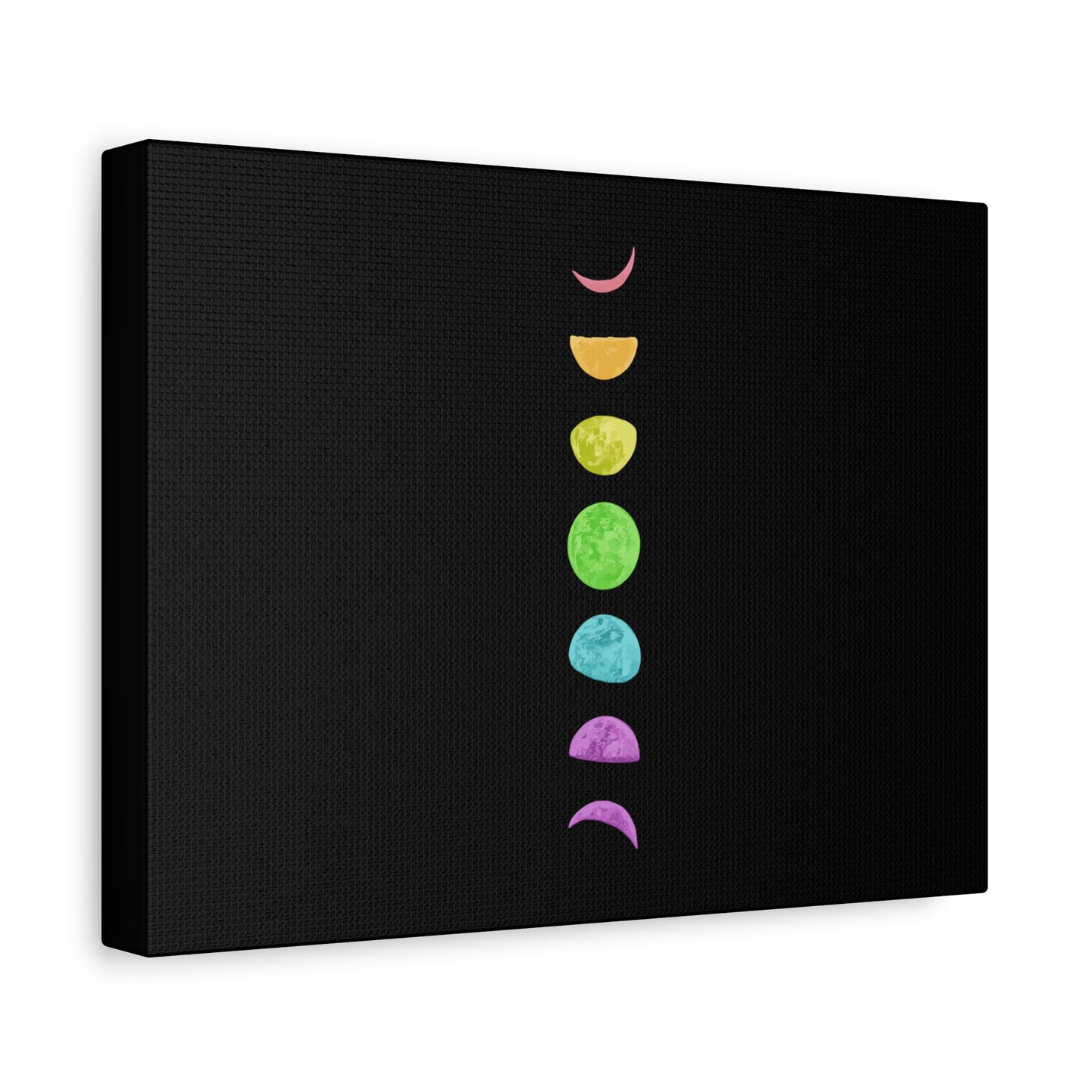 Rainbow Lunar Phases Canvas