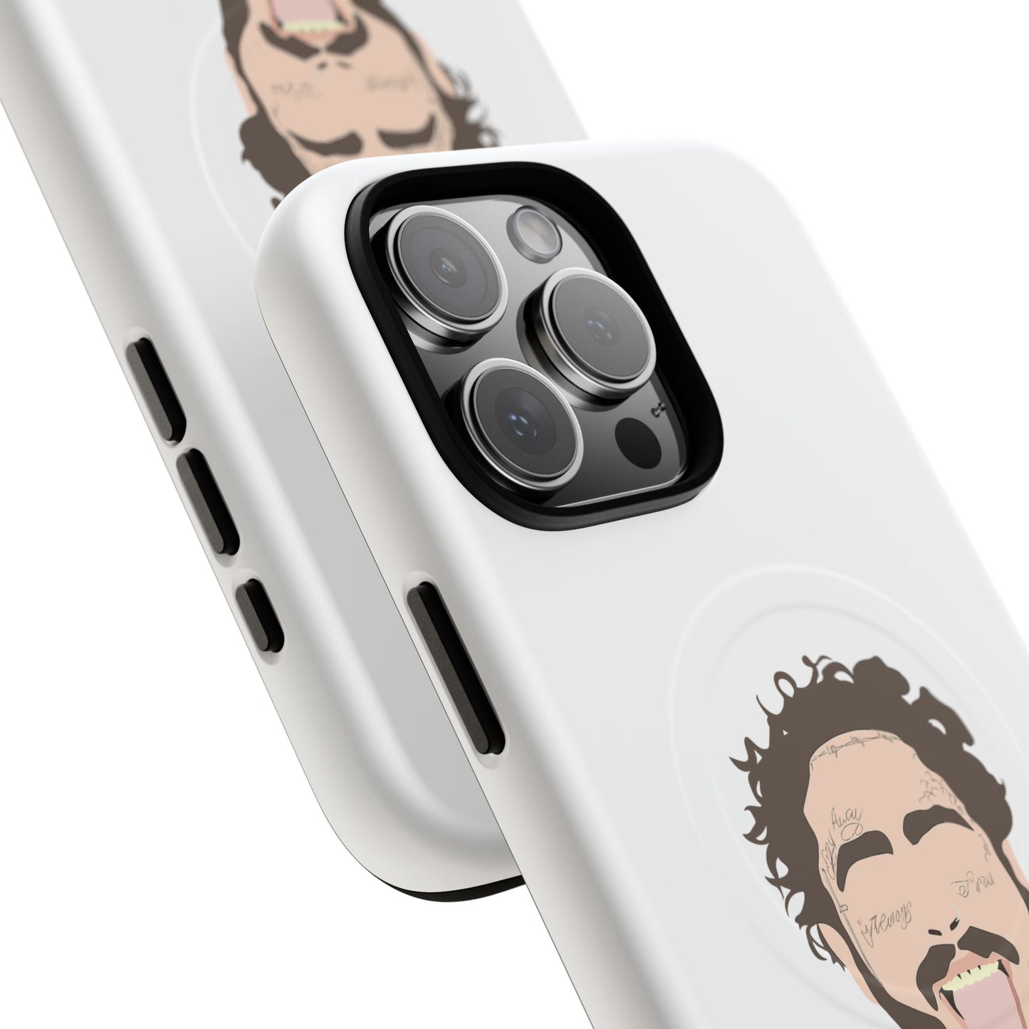 Minimalist Tongue Out Cartoon Face Tough Magnetic Case