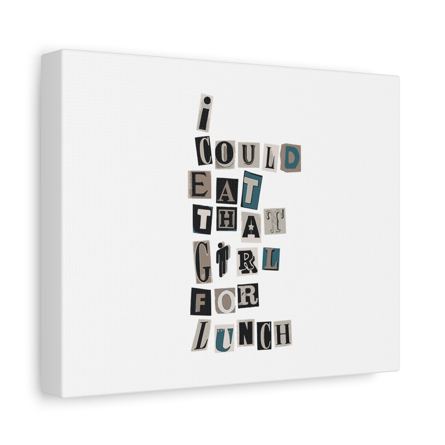 Mixed Message Collage Matte Canvas