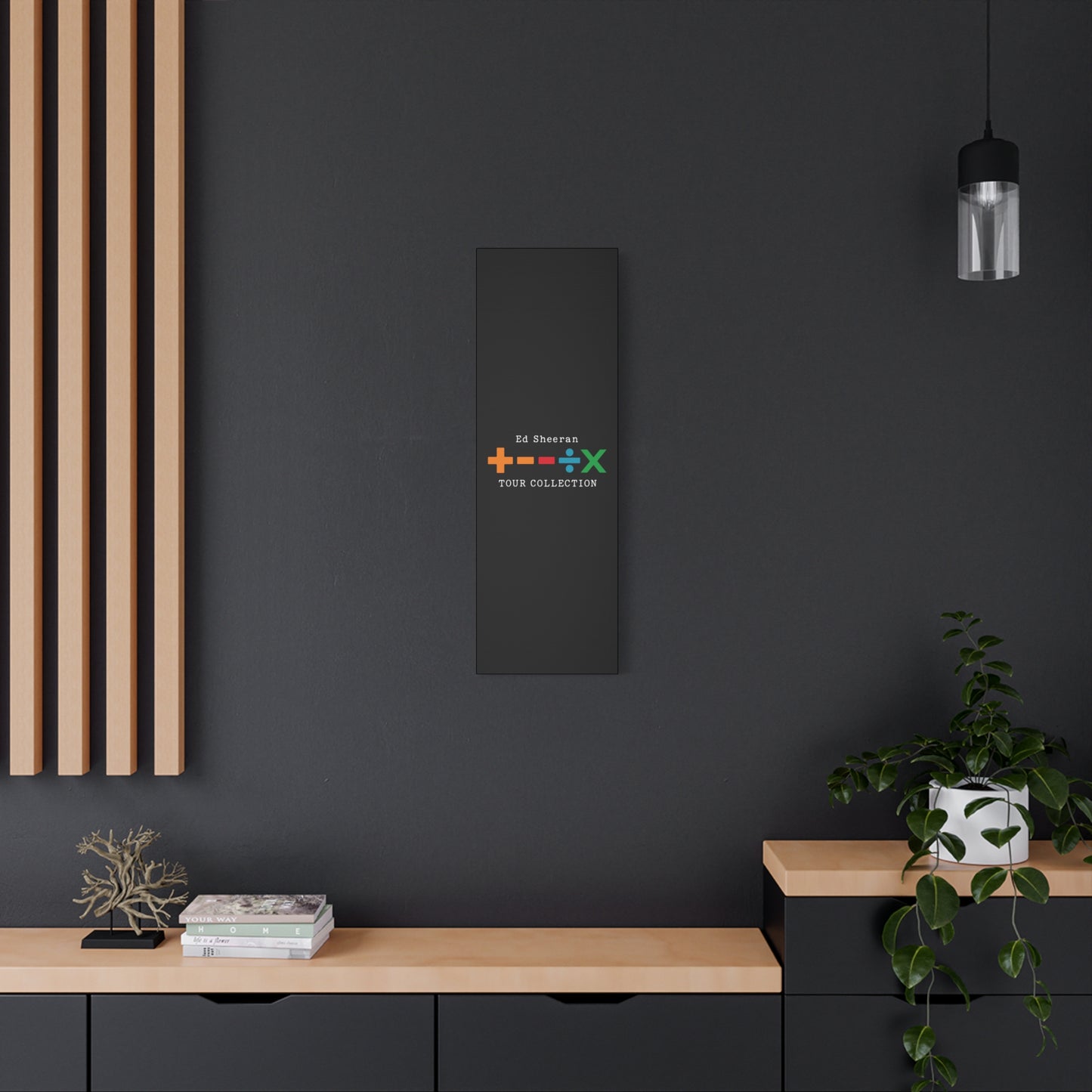 Matte Stretched Canvas, 1.25" Depth – Ed Sheeran Black Edition