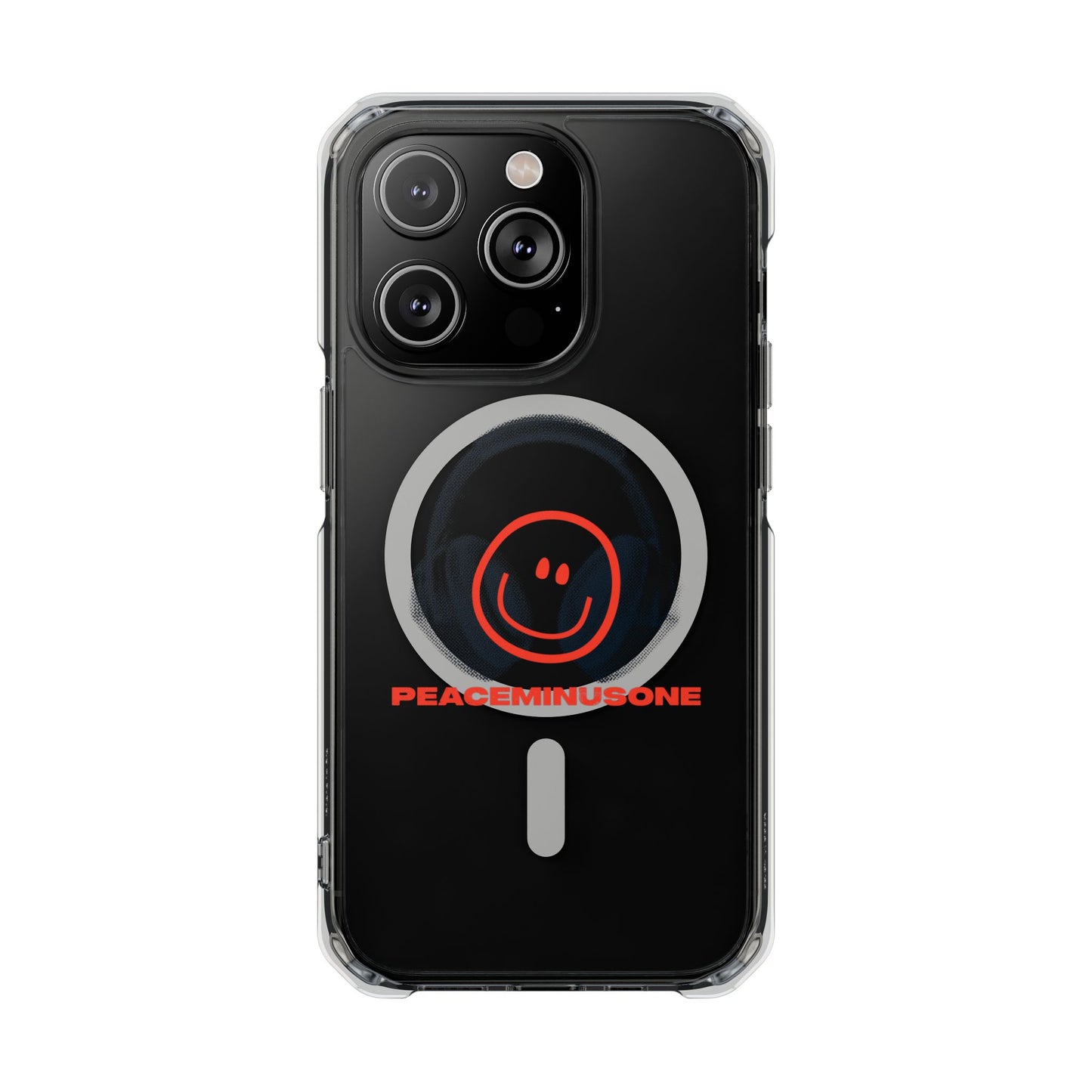 Smiley Beats Graphic Magnetic Clear Impact Case