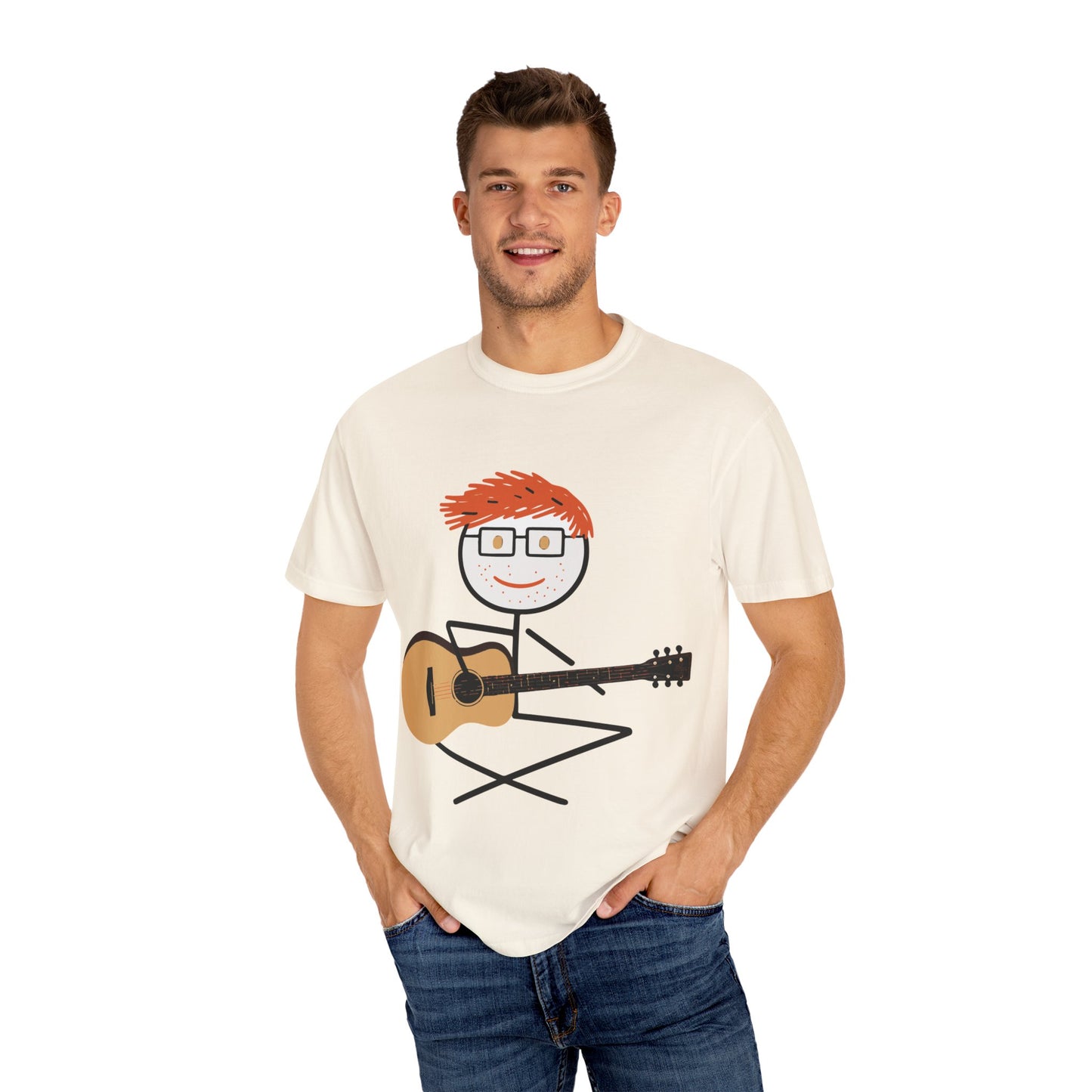Ed Sheeran Guitar Dyed T-Shirt | Vintage Comfort