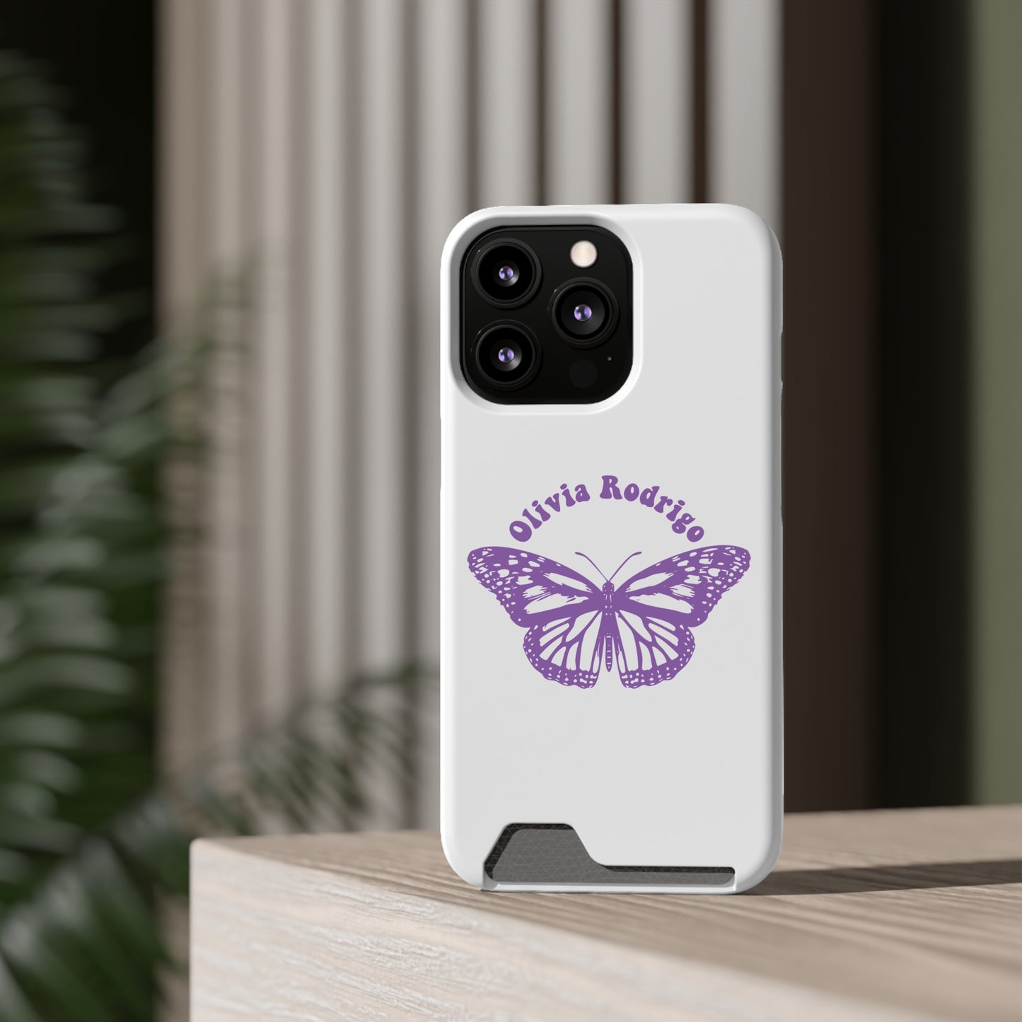 Phone Case + Card Holder For Iphone 13 – Olivia Rodrigo With Butterfly | Edition