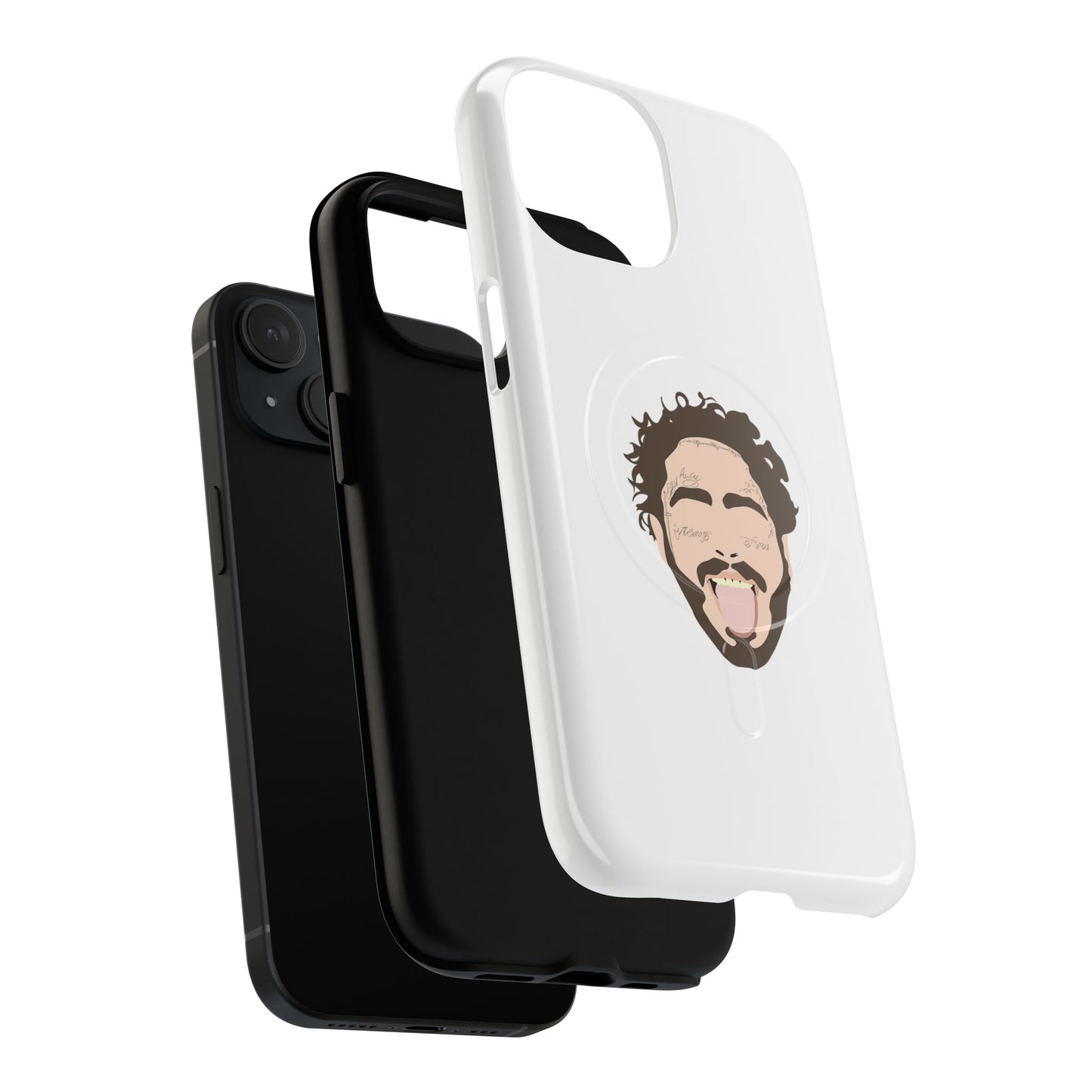Minimalist Tongue Out Cartoon Face Tough Magnetic Case