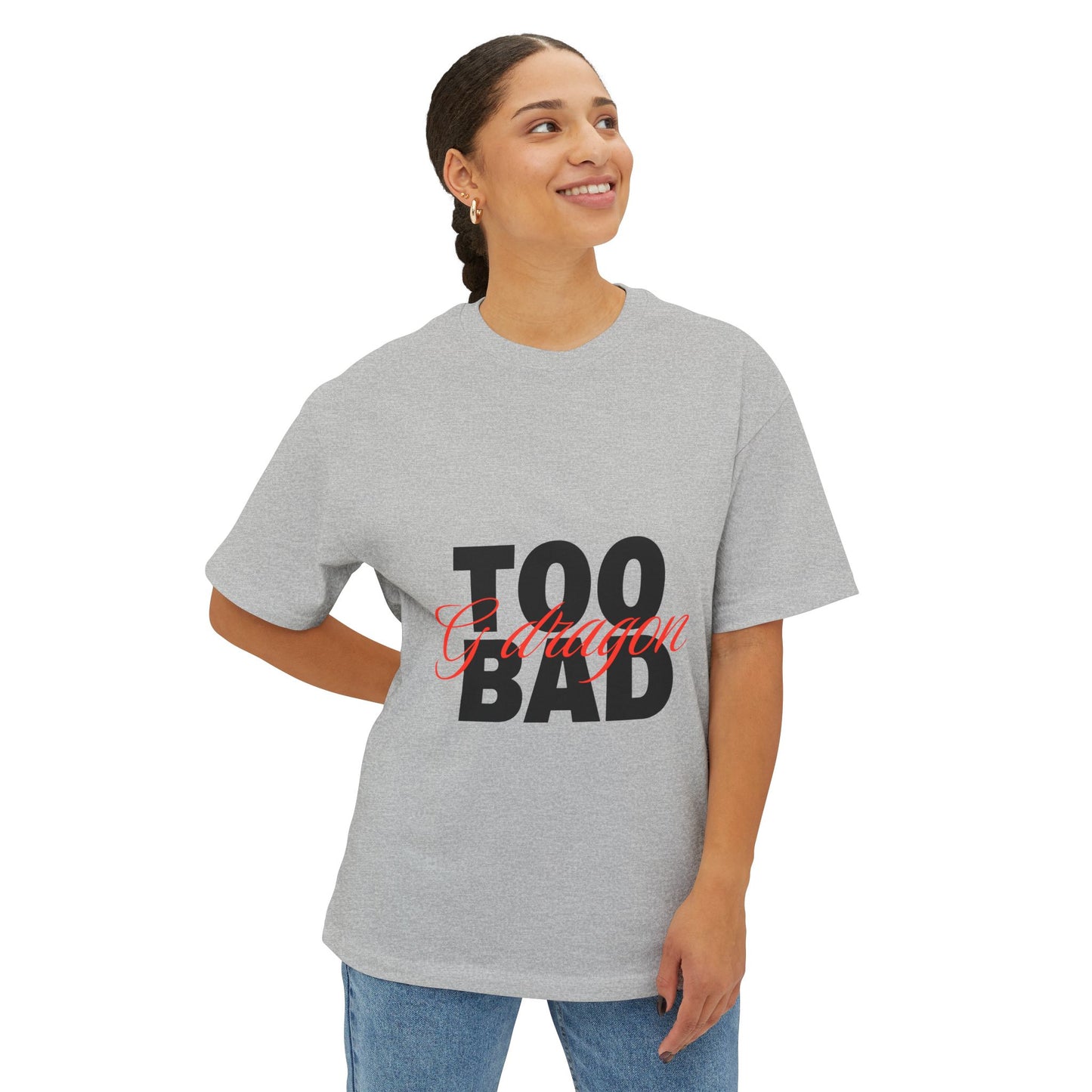 Signature Flame Script Unisex Oversized Boxy Tee