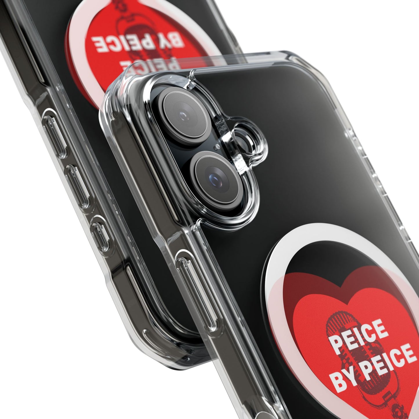 Piece by Piece Mic Drop Magnetic clear Impact Case