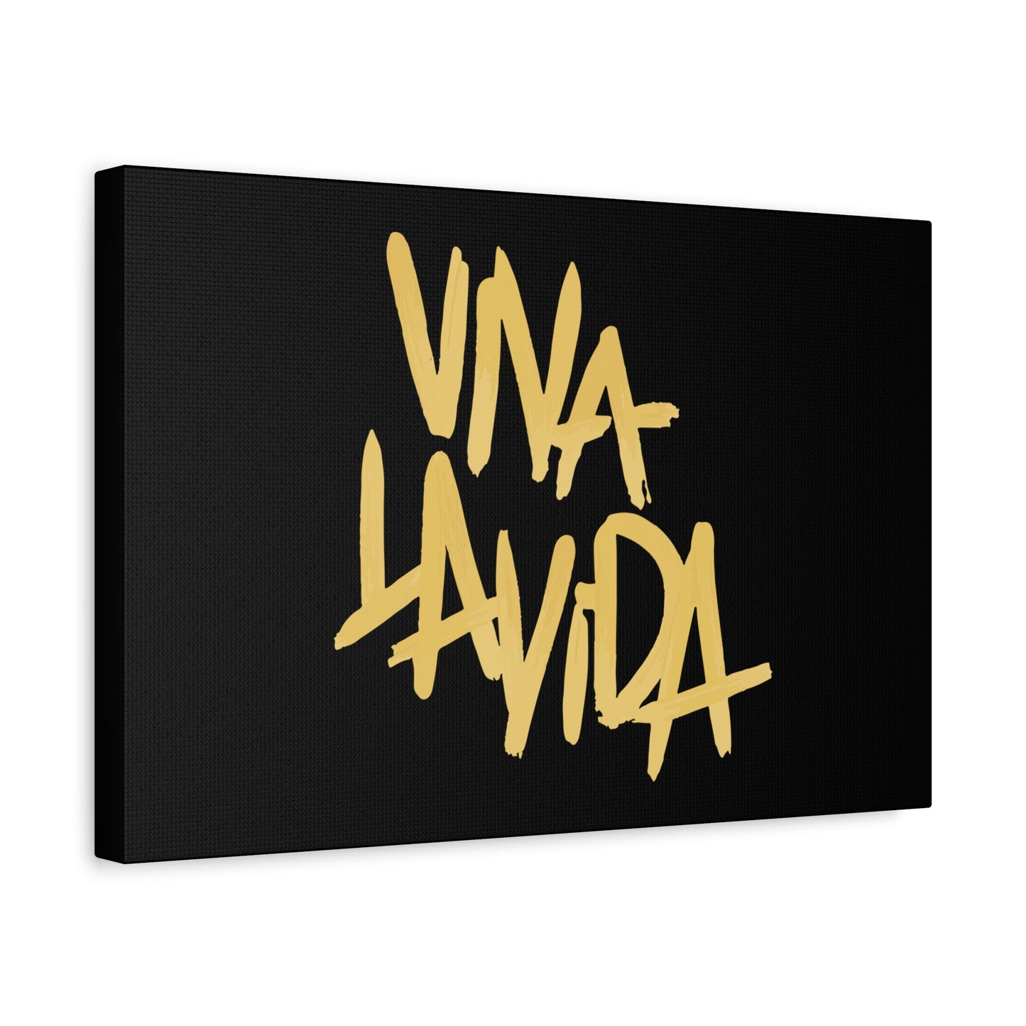 Golden Brush Script Canvas