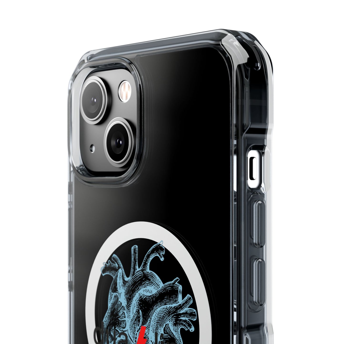 Electro Heart Illustration Magnetic Clear Impact case