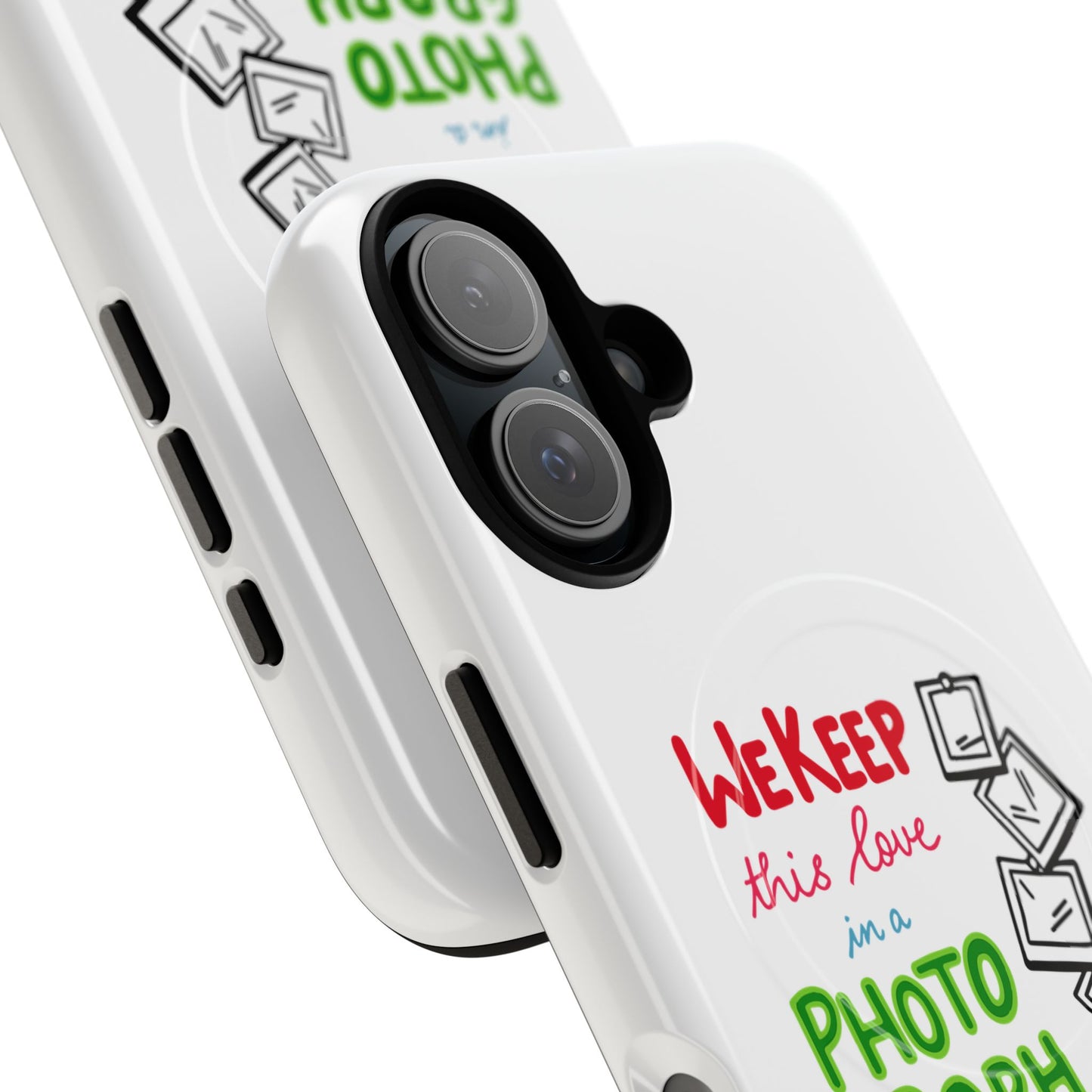White Paw Print Tough Magnetic case