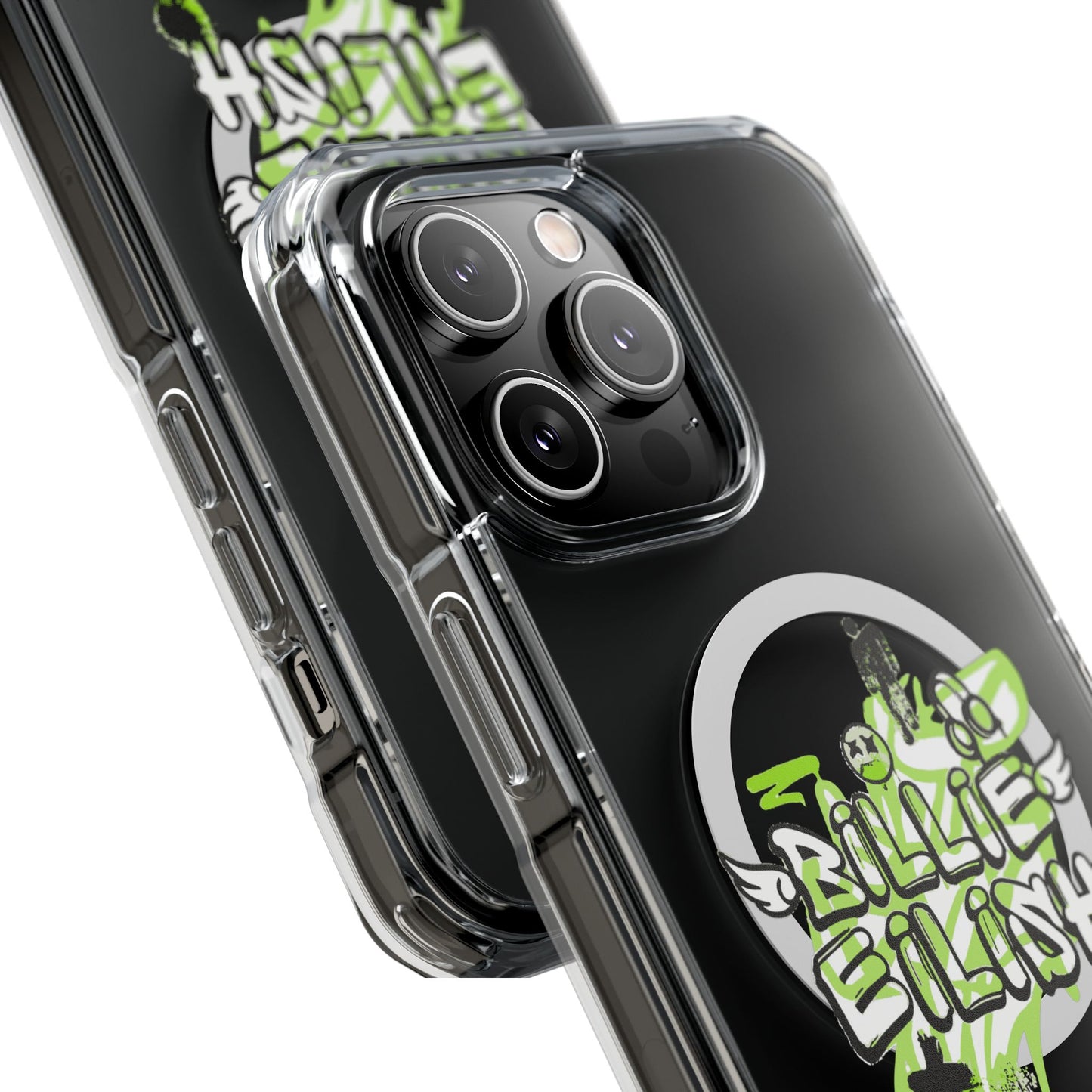 Grunge Angel Graffiti Magnetic Clear Impact Case