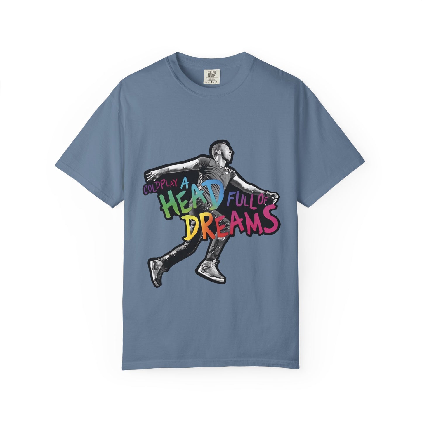 Unisex Garment-Dyed T-Shirt Inspired by Coldplay A Head Full of Dreams Chris