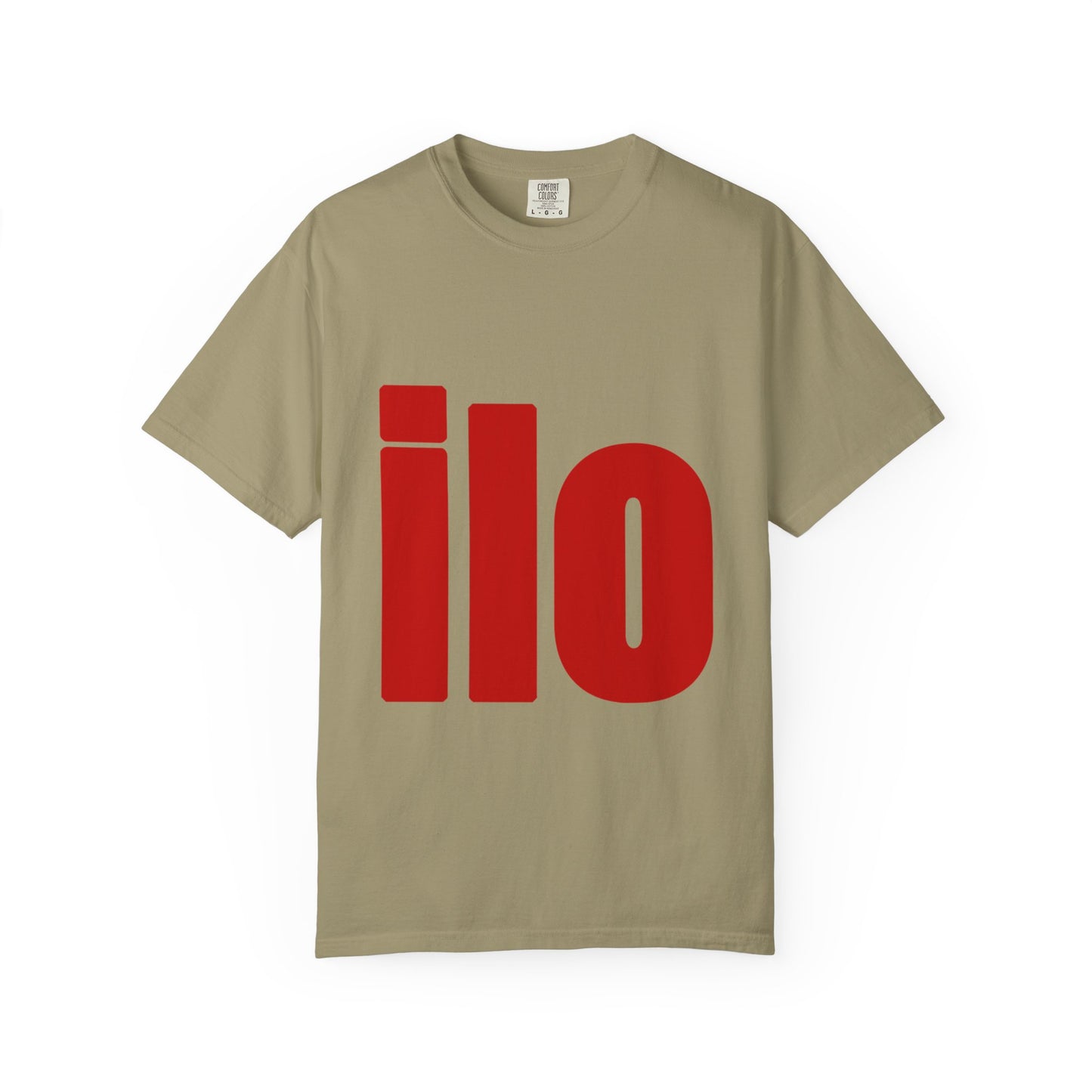 ILO Bold Red Block Unisex Dyed T-shirt