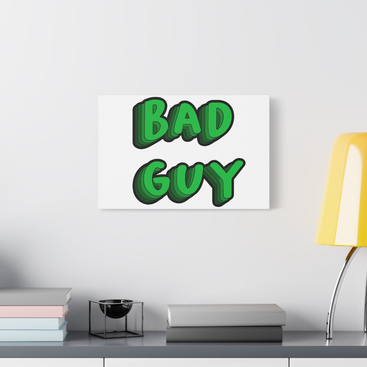 Bold 3D Bad Mood Matte Canvas