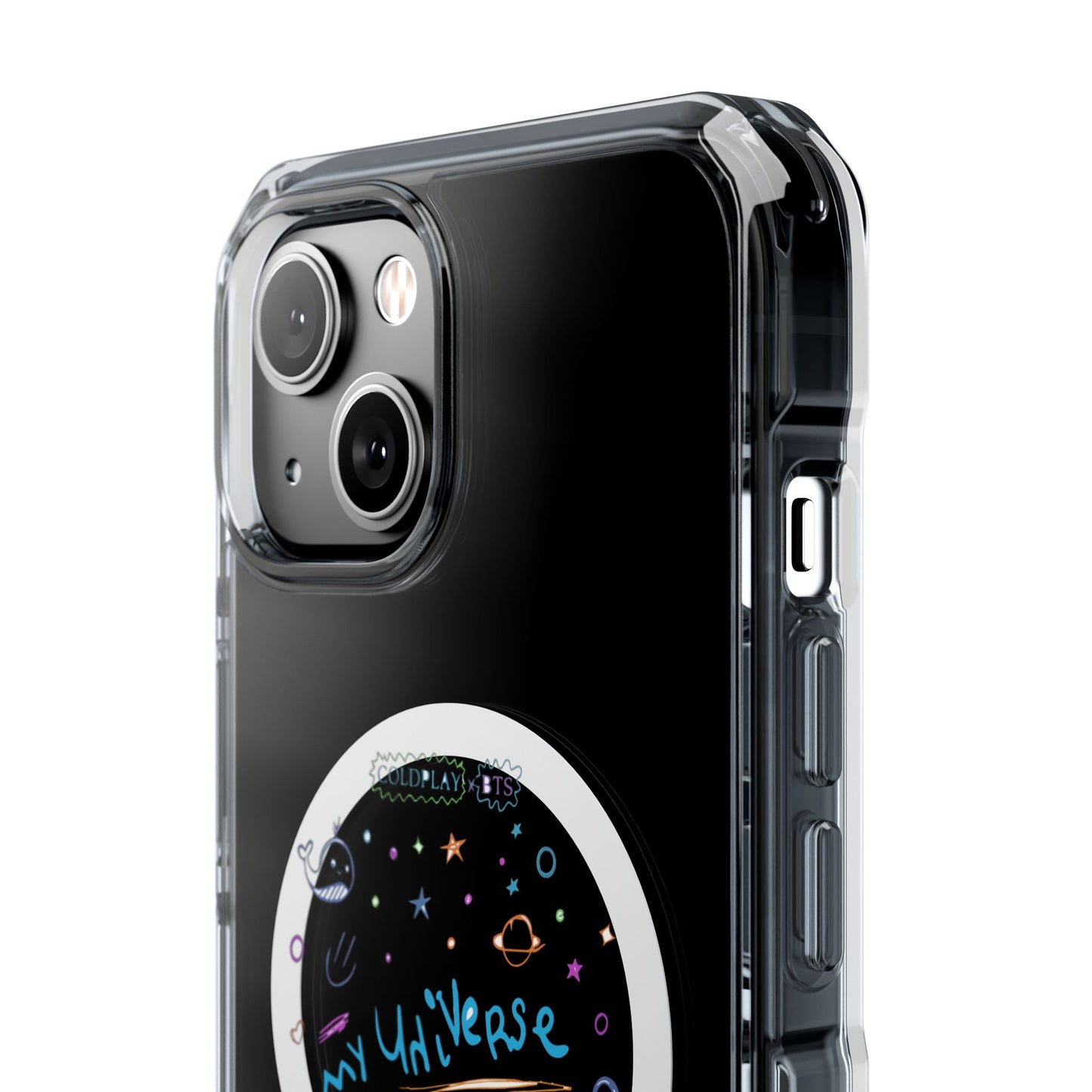 Neon Space Doodles Magnetic Clear Impact case