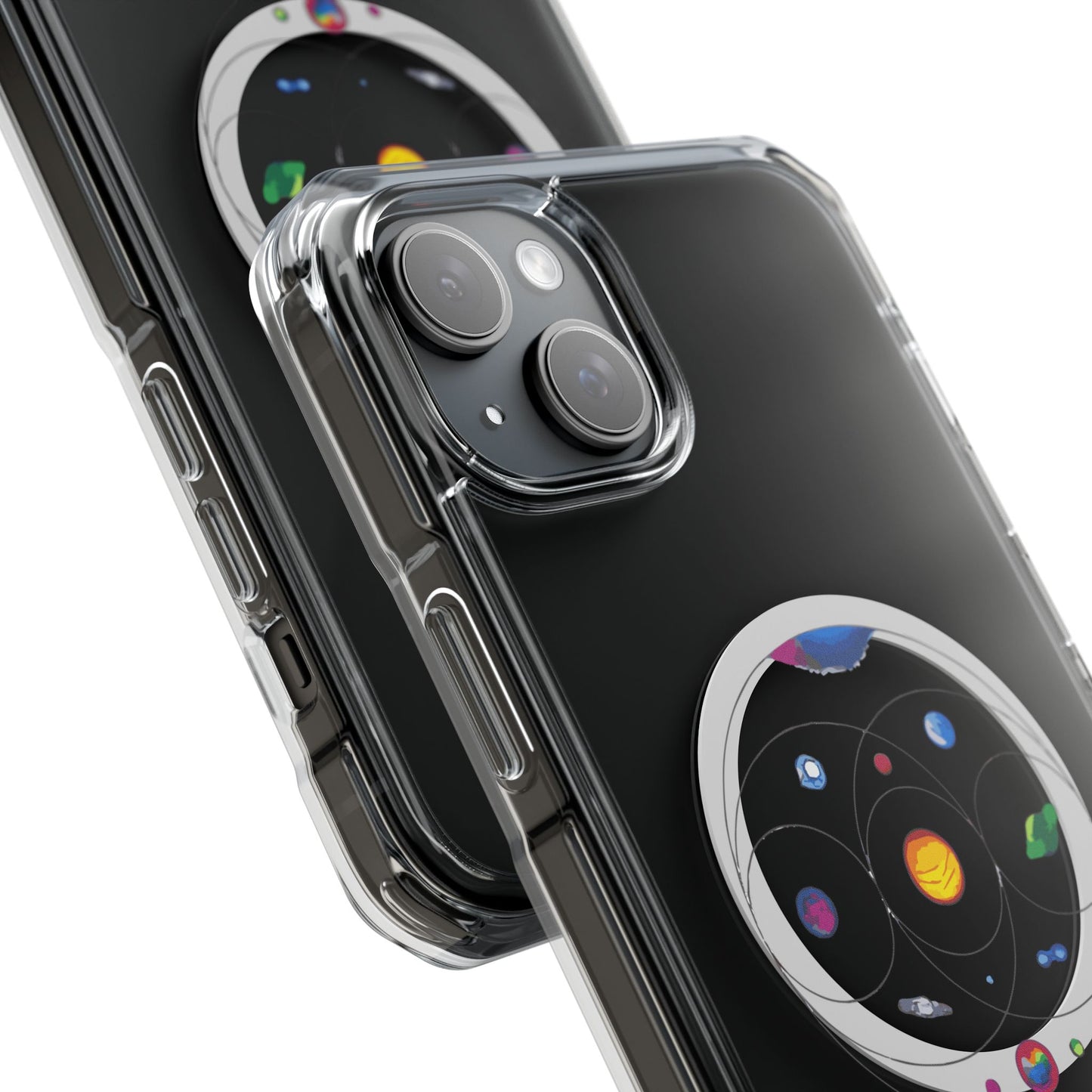 Colorful Planetary Orbit Diagram Magnetic Clear Impact case