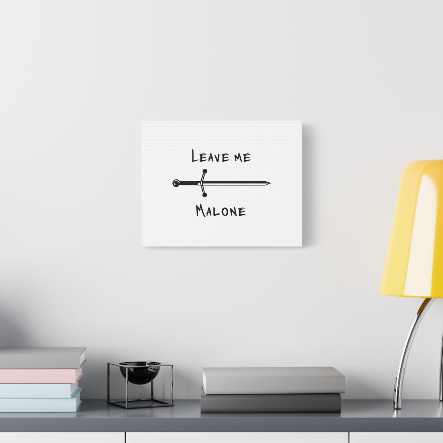Yellow Outline Graffiti Unisex Canvas