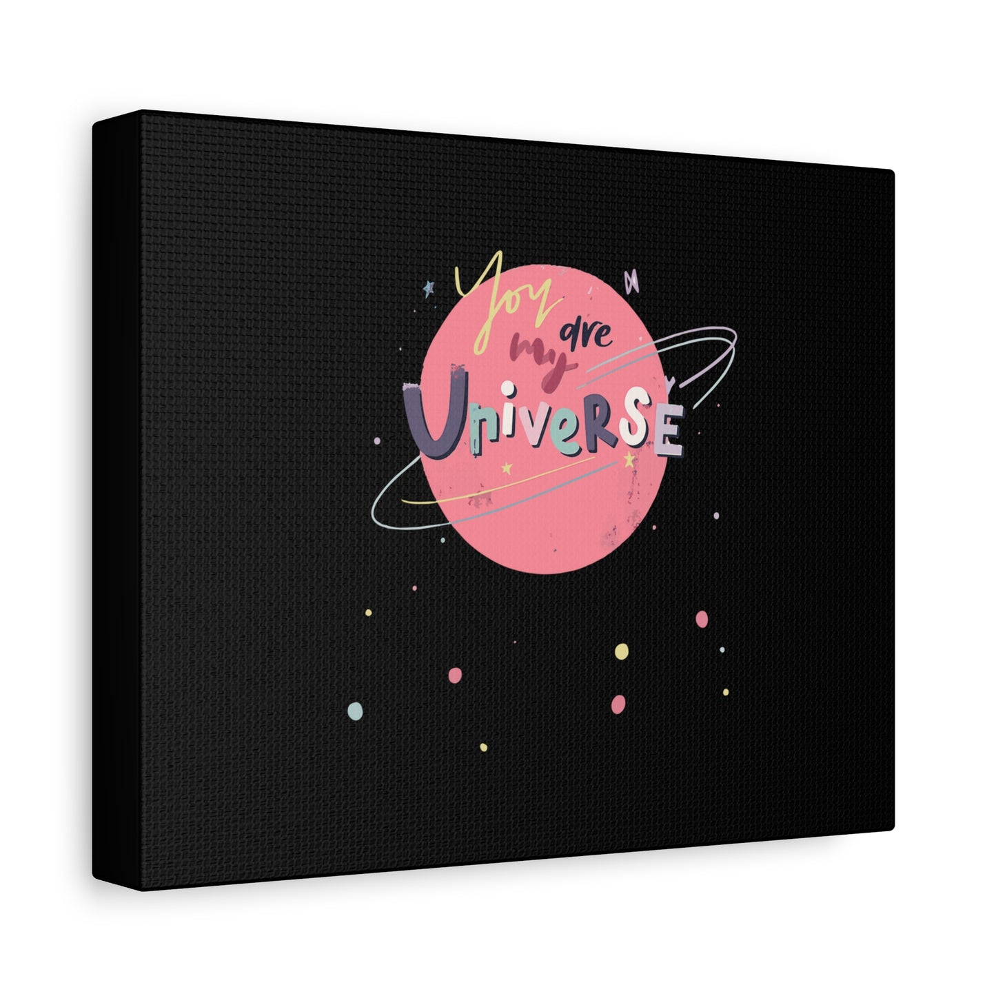 Pastel Planet & Universe Canvas