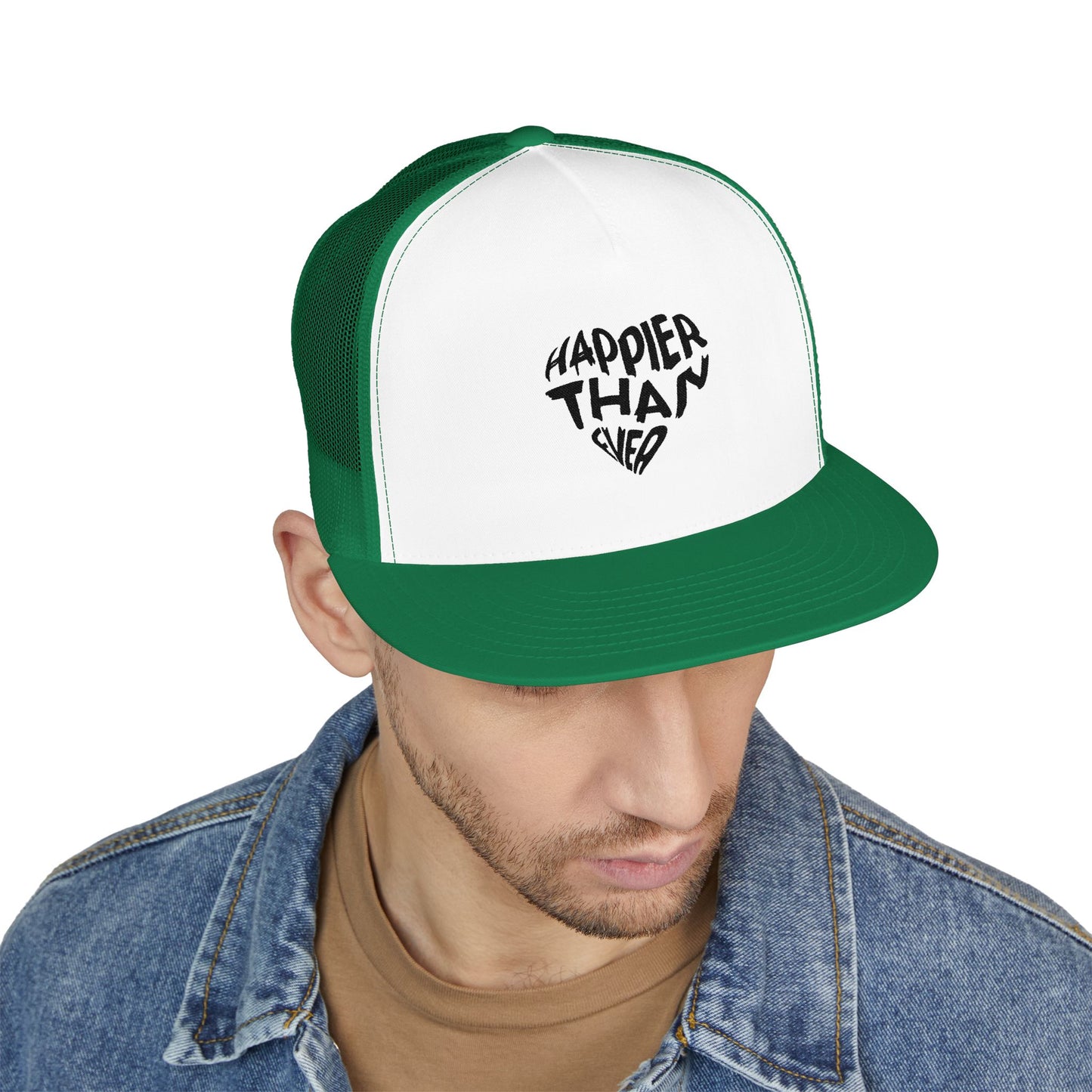 Happier Heart Lettering Trucker Cap